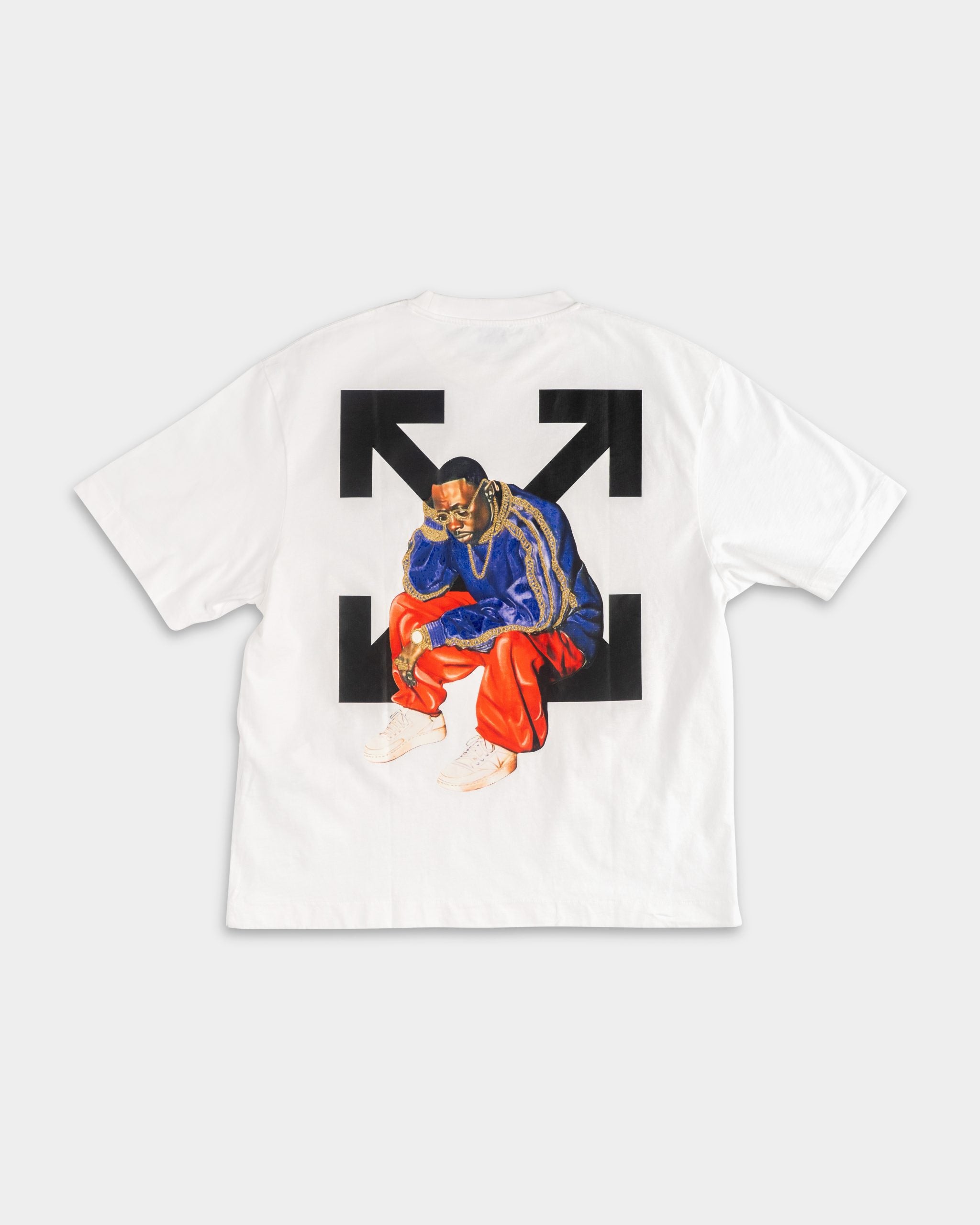 Off White Men's Thinkman Arrow Skate SS Tee | A120F5J0080110-White/Black
