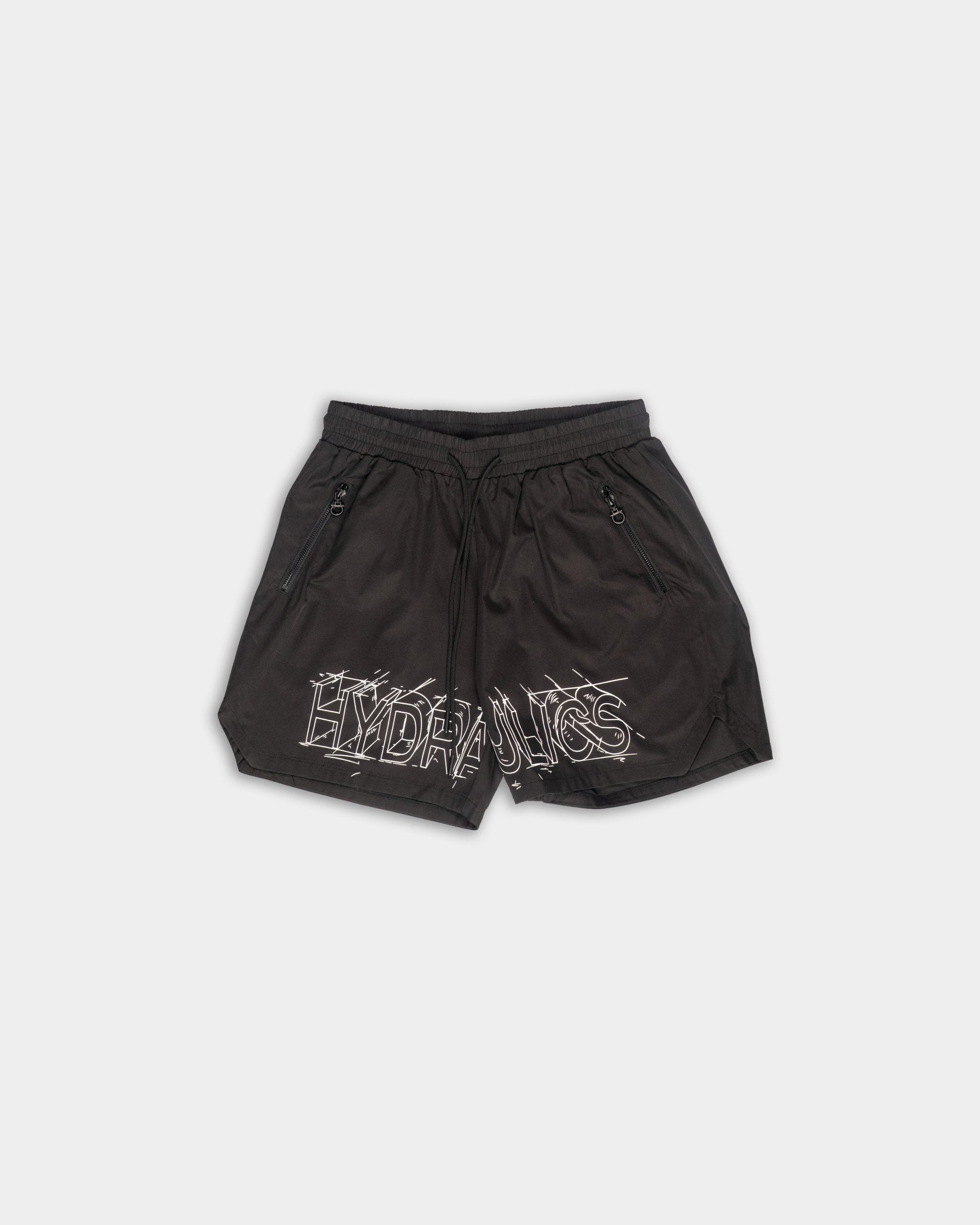 Hydraulics Perspective Sketch Shorts Black |