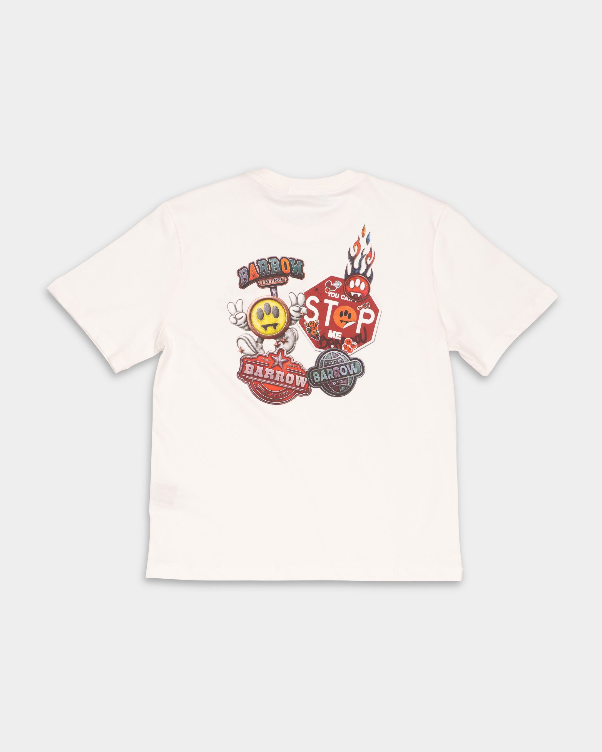 Barrow Men's Jersey T Shirt Off White | F5BWUATH122-002