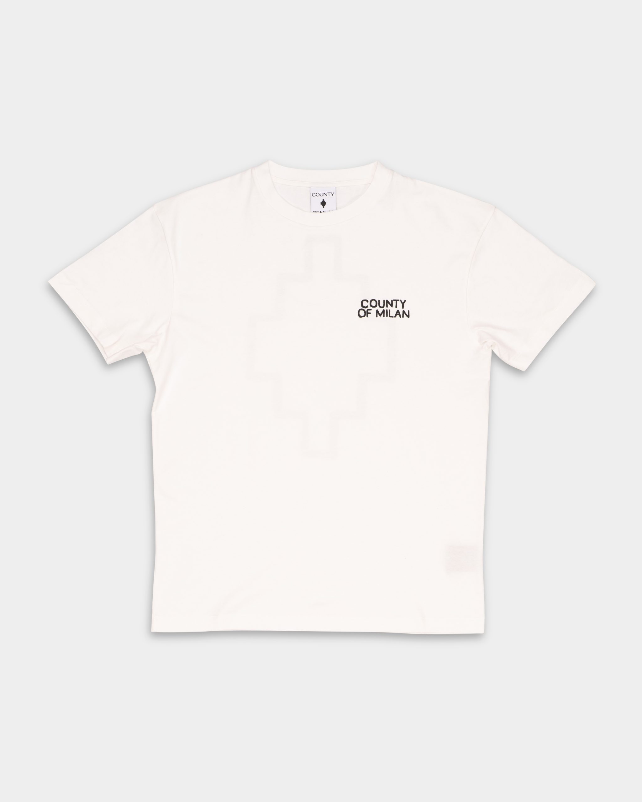 County Of Milan Men's Jersey T Shirt Off White | F5CAMATH008-002