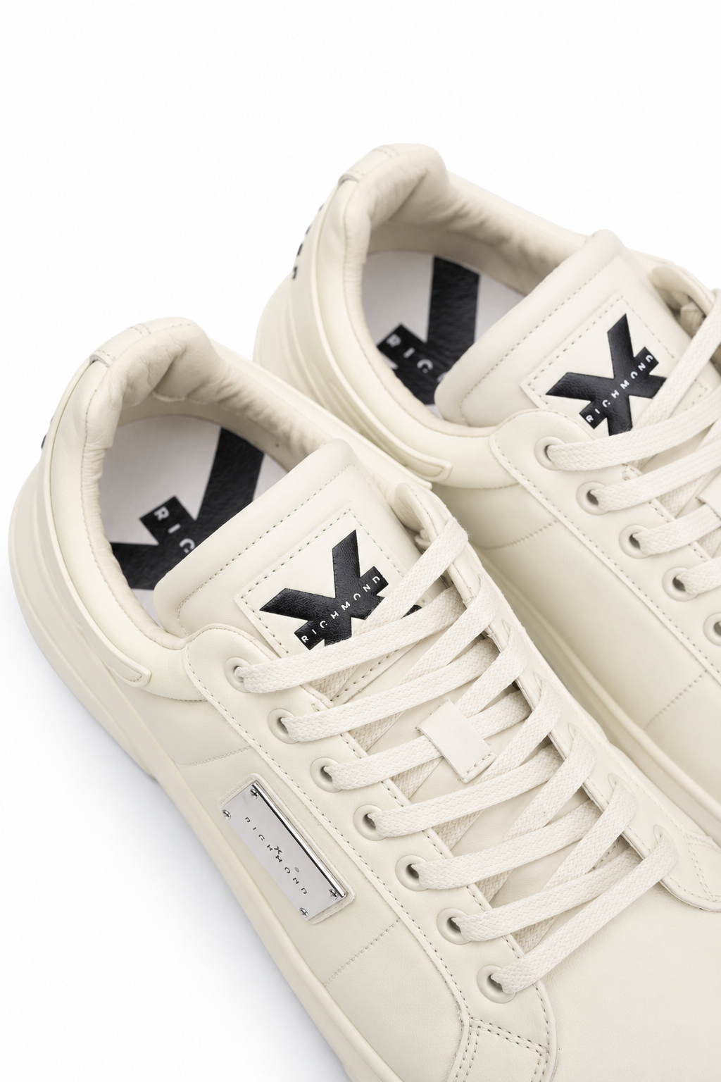 John Richmond Men's Action Leather White Sneaker | 32400-A