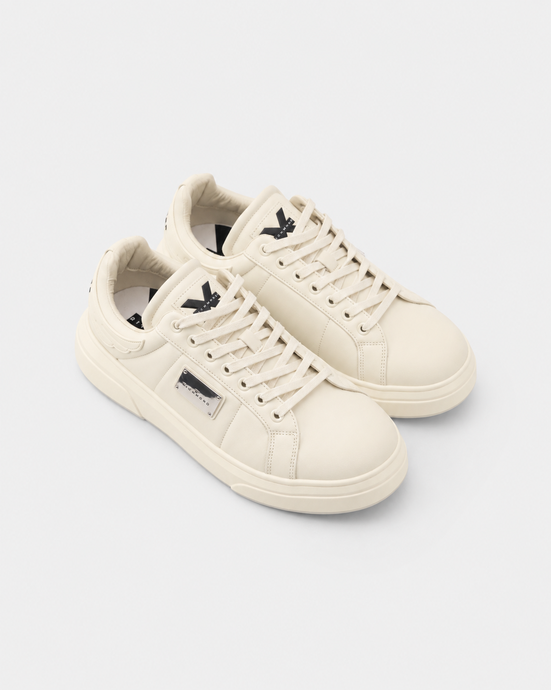 John Richmond Men's Action Leather White Sneaker | 32400-A