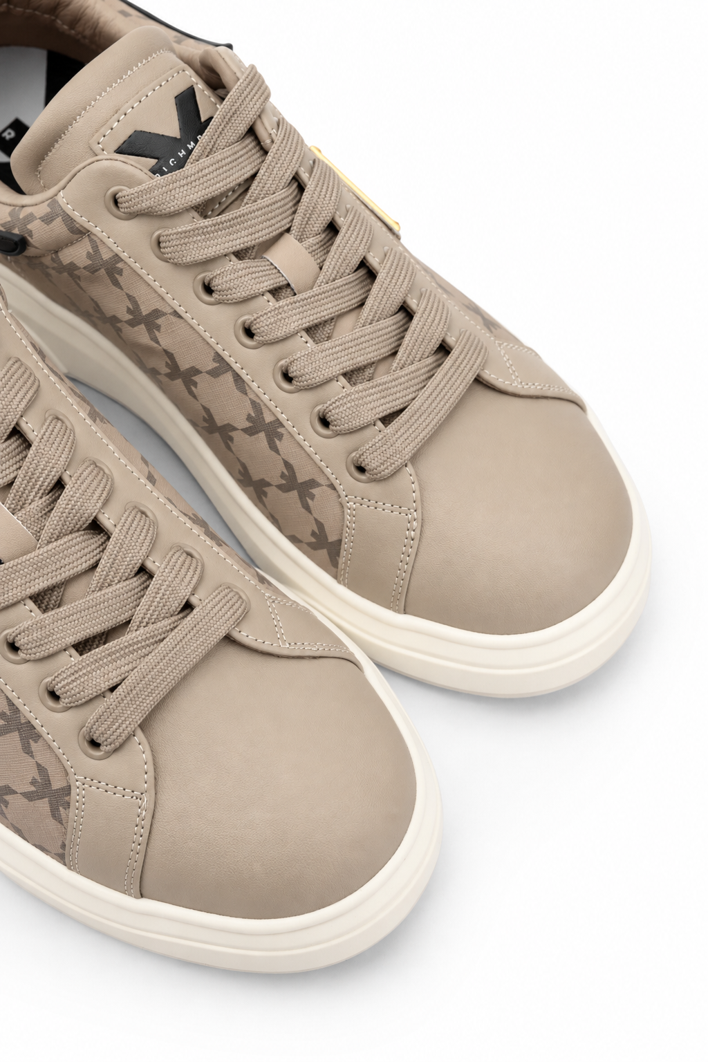 John Richmond Men's Action Leather Beige Sneaker | 32401-A