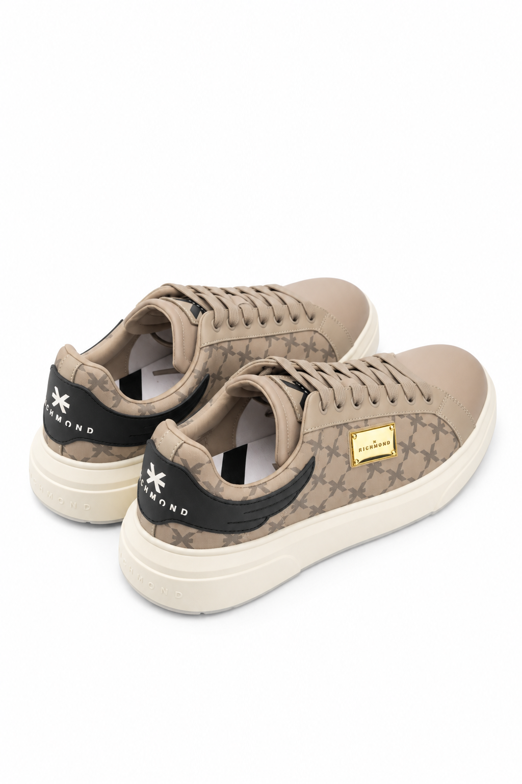 John Richmond Men's Action Leather Beige Sneaker | 32401-A