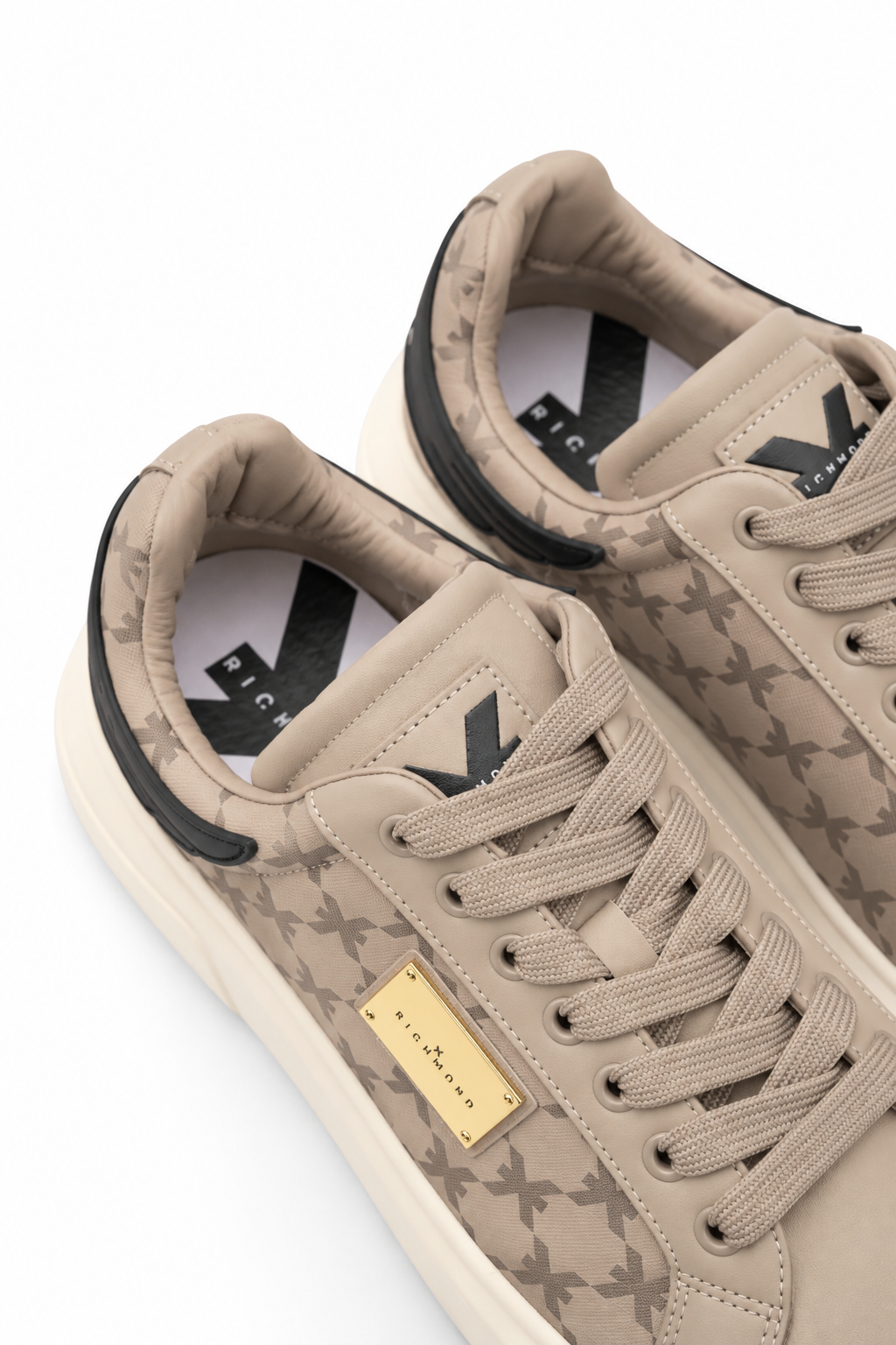 John Richmond Men's Action Leather Beige Sneaker | 32401-A