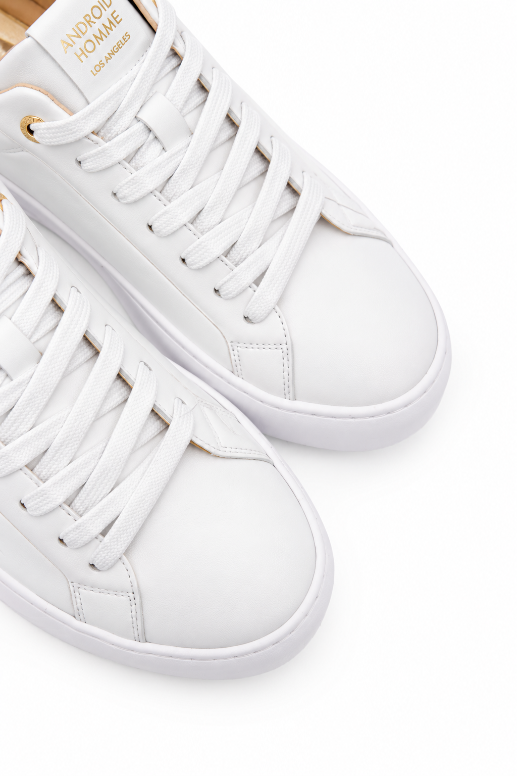 Android Homme Men's Venice Bird of Paradise Print Leather Sneaker White | AHP261-46