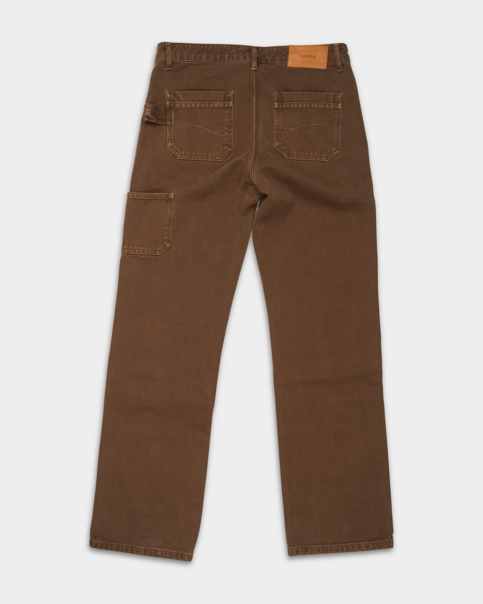 Flaneur Men's Carpenter Straight Jeans Brown F14176