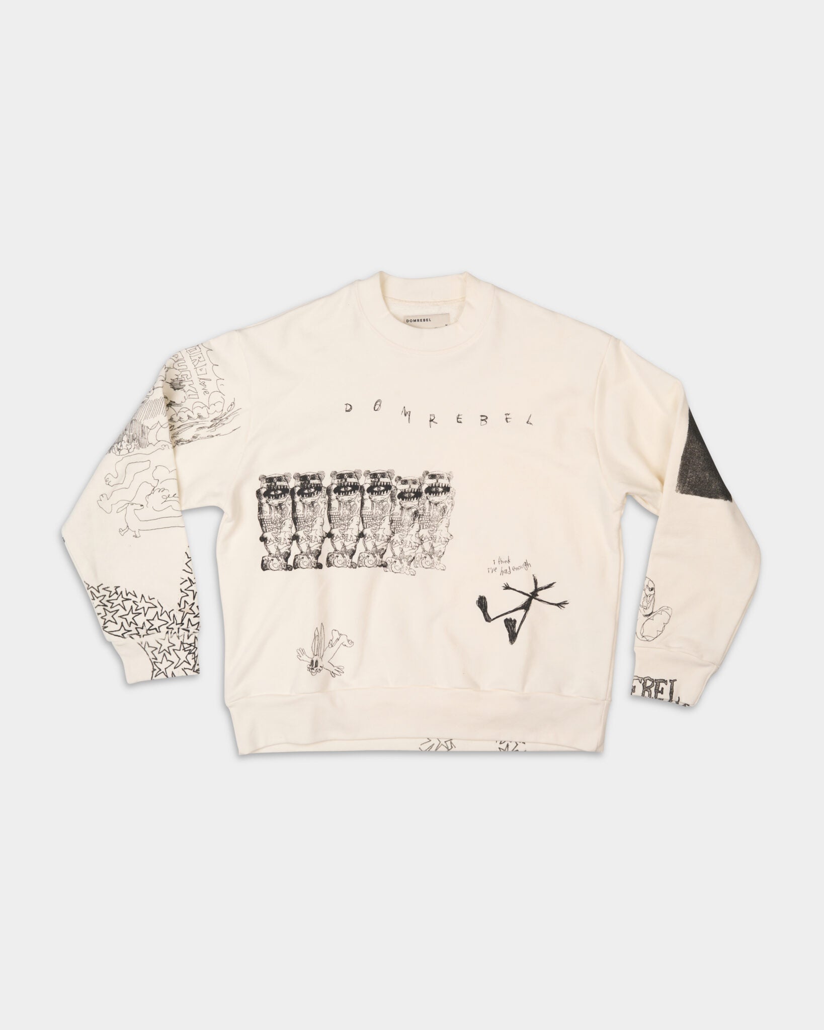DOMREBEL Joy Sweatshirt Antique White