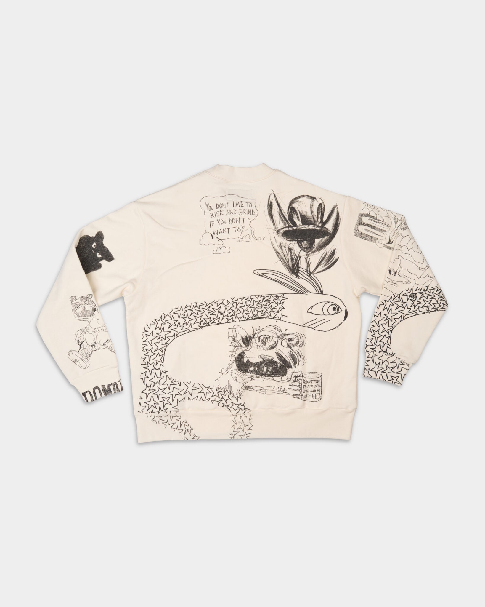 DOMREBEL Joy Sweatshirt Antique White