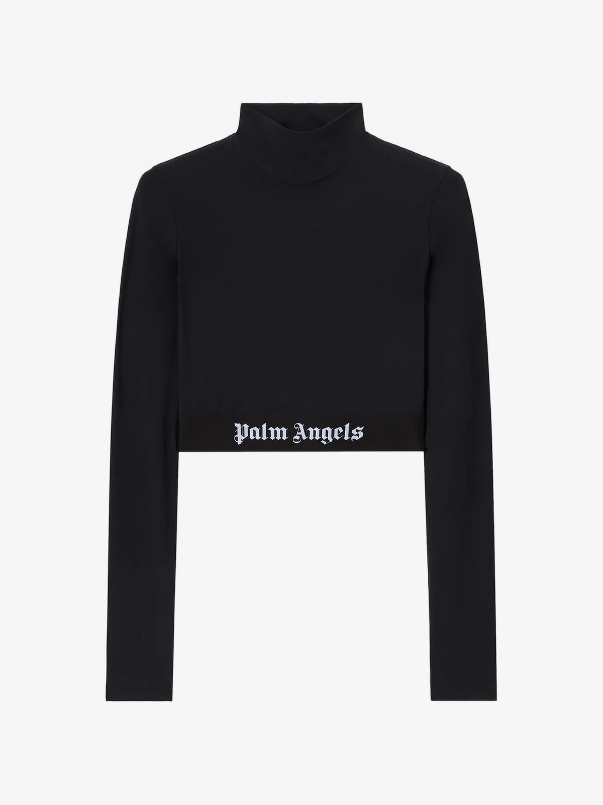 Palm Angels Womens Classic Logo Mockneck Top LS | PWVO014S26FAB001-1010