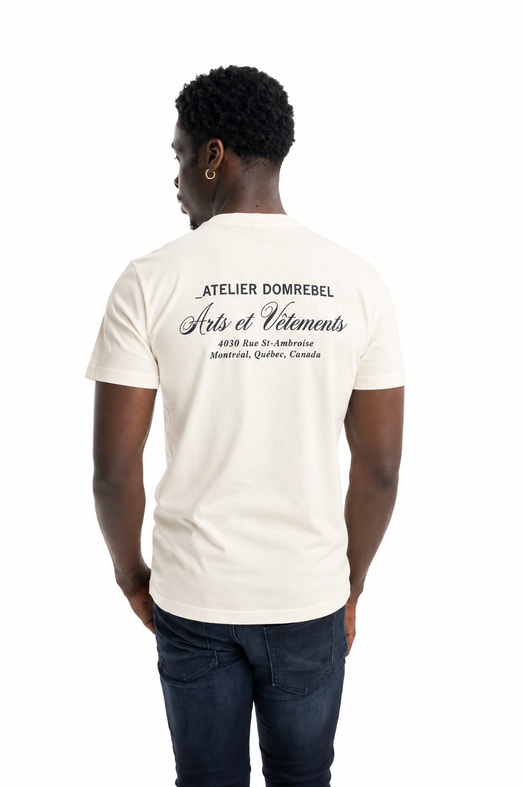 Dom Rebel Men's Arts Vetements T Shirt | Old White