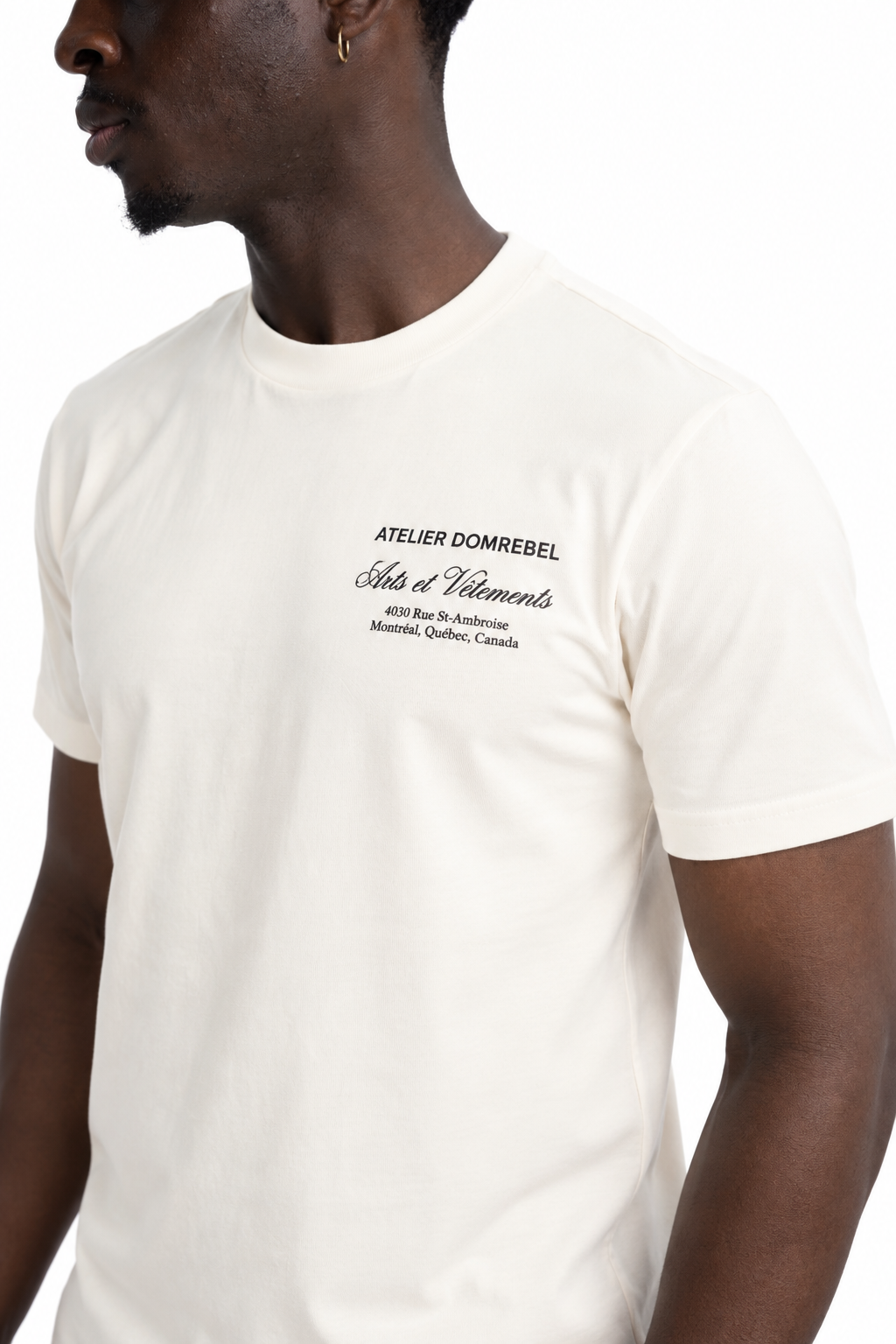 Dom Rebel Men's Arts Vetements T Shirt | Old White
