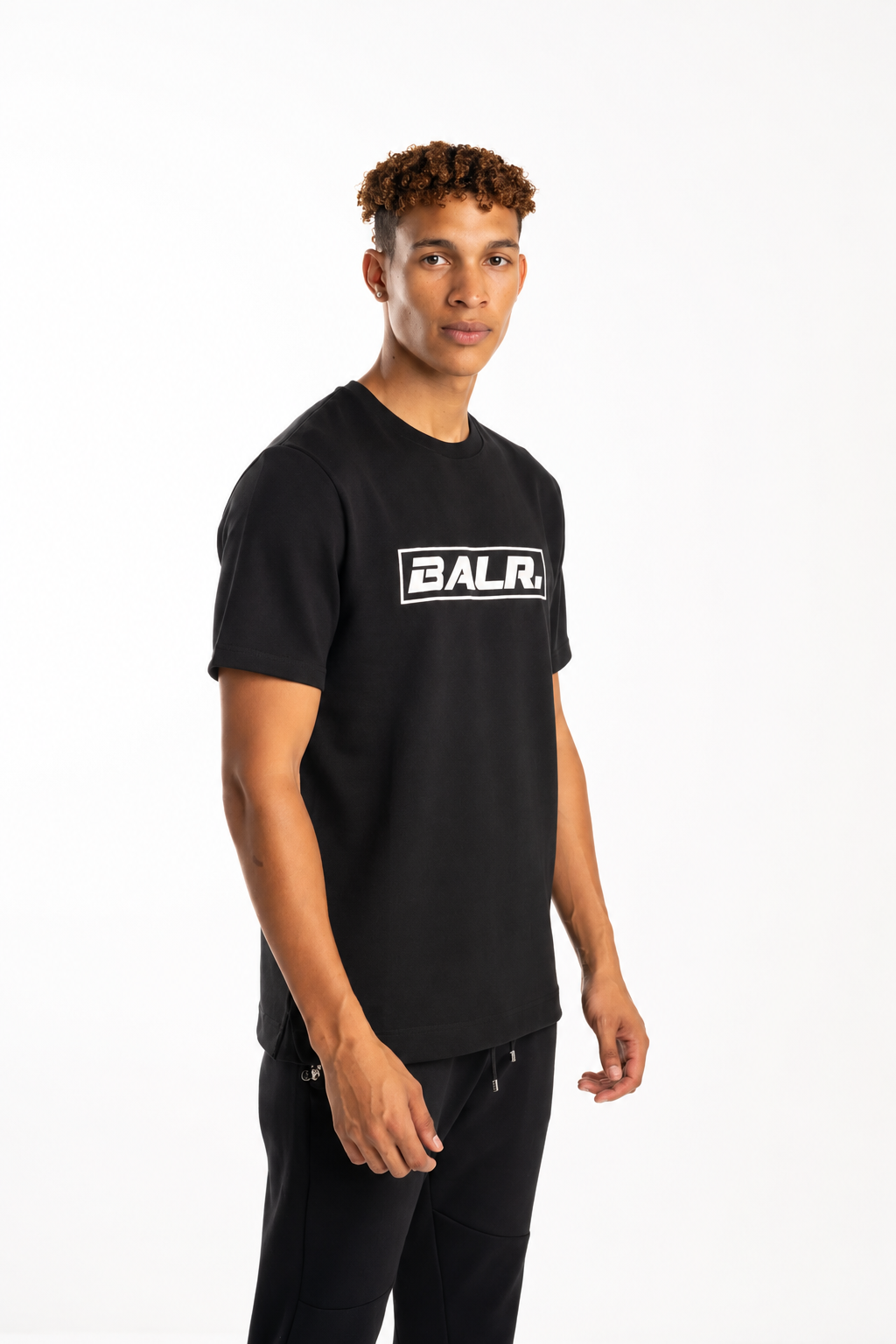 BALR Men's The Club Regular Fit T Shirt B1112.1266 Jet Black
