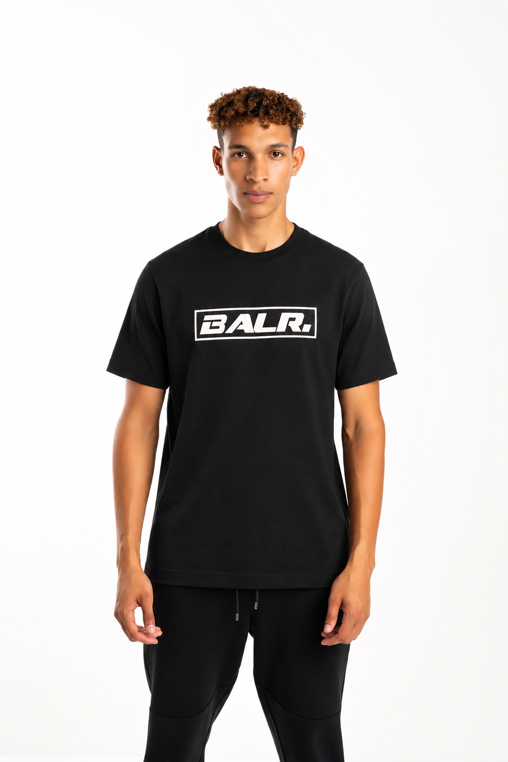 BALR Men's The Club Regular Fit T Shirt B1112.1266 Jet Black