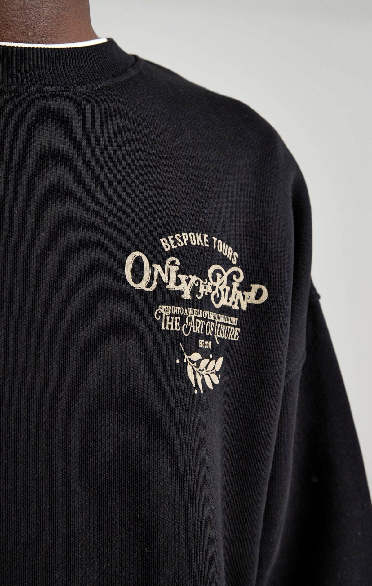 Only The Blind Men's Bespoke Tour Co. Sweatshirt Black | OTB-H1715