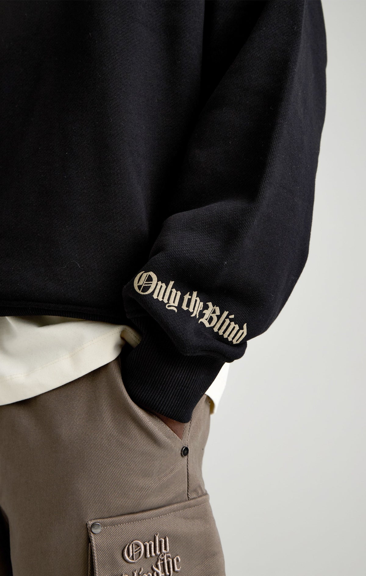 Only The Blind Men's Bespoke Tour Co. Sweatshirt Black | OTB-H1715