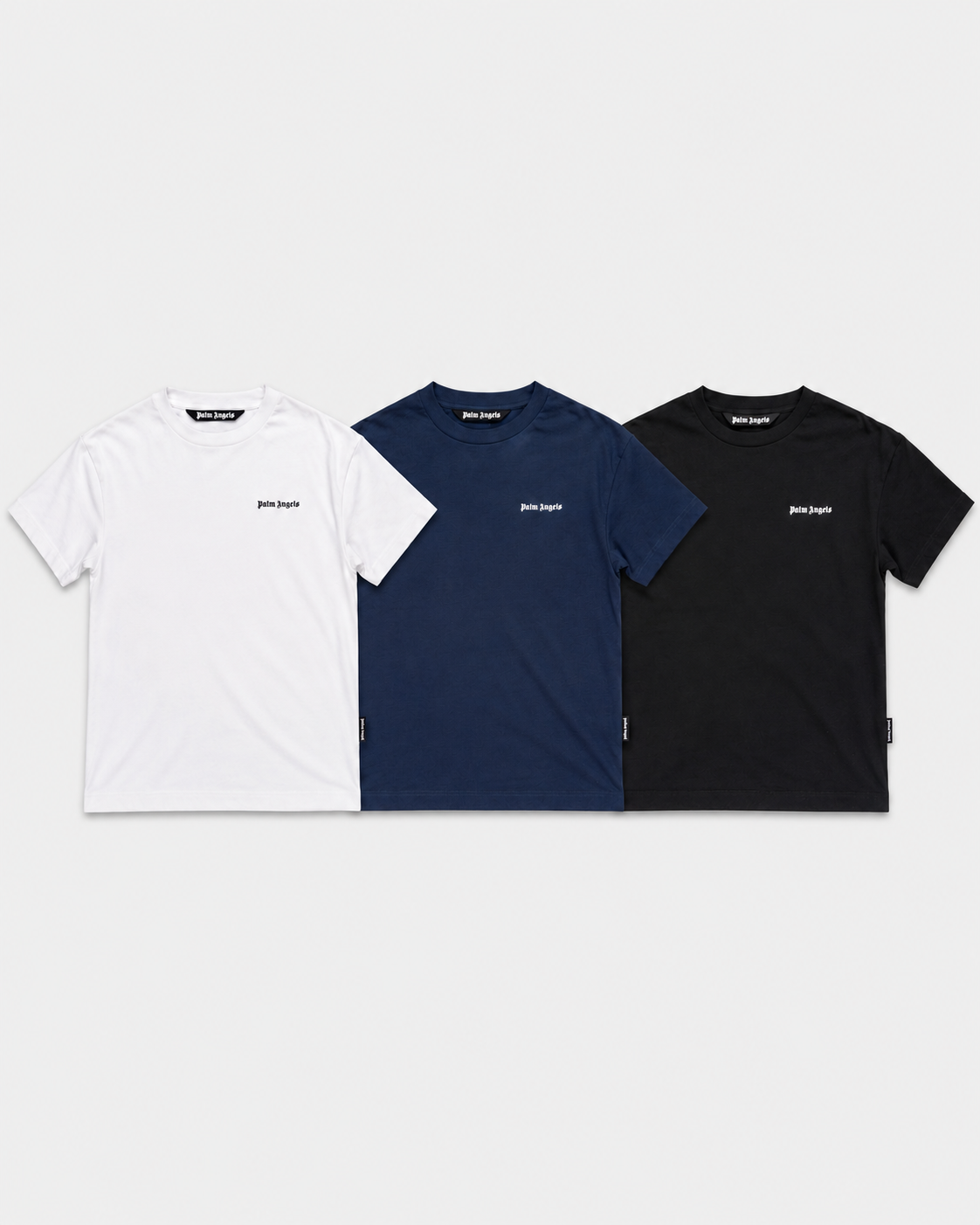 (Core) Palm Angels Men's BWN Classic Logo Tripack Tee | PM2B003S26JER001-8484