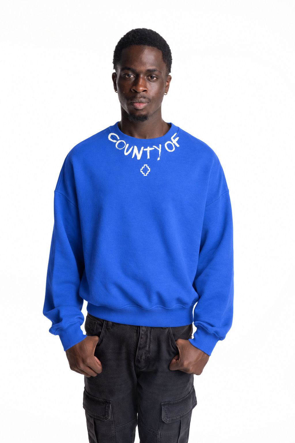 County Of Milan Men's Sweatshirt Bluette | S6CMMASW088-061