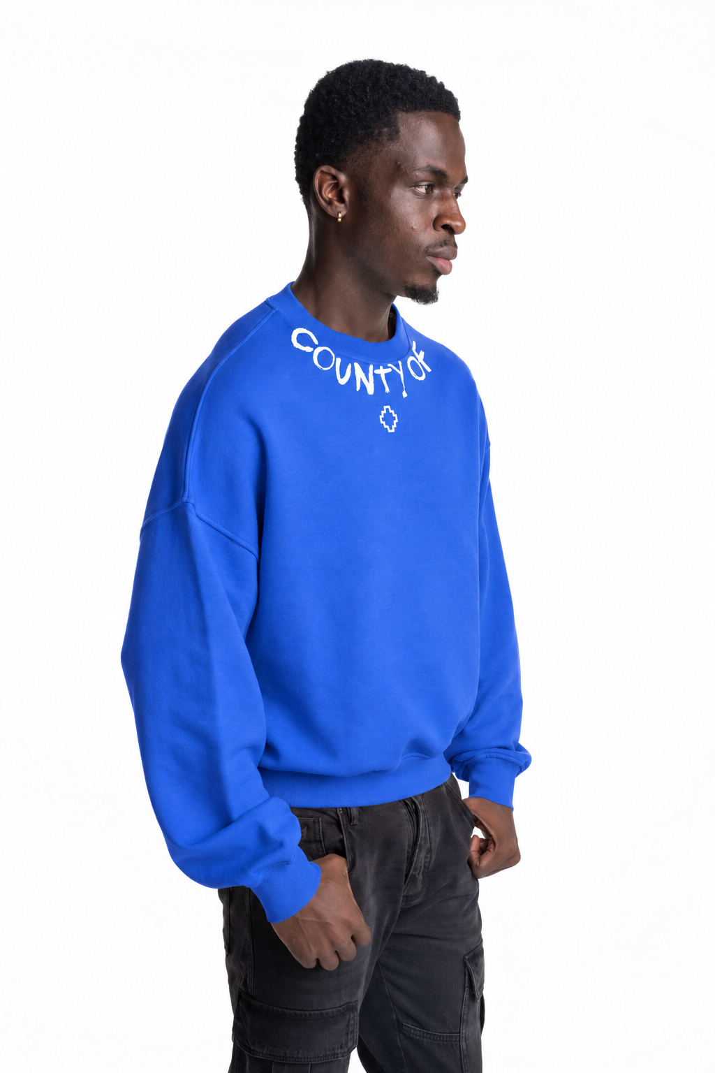 County Of Milan Men's Sweatshirt Bluette | S6CMMASW088-061