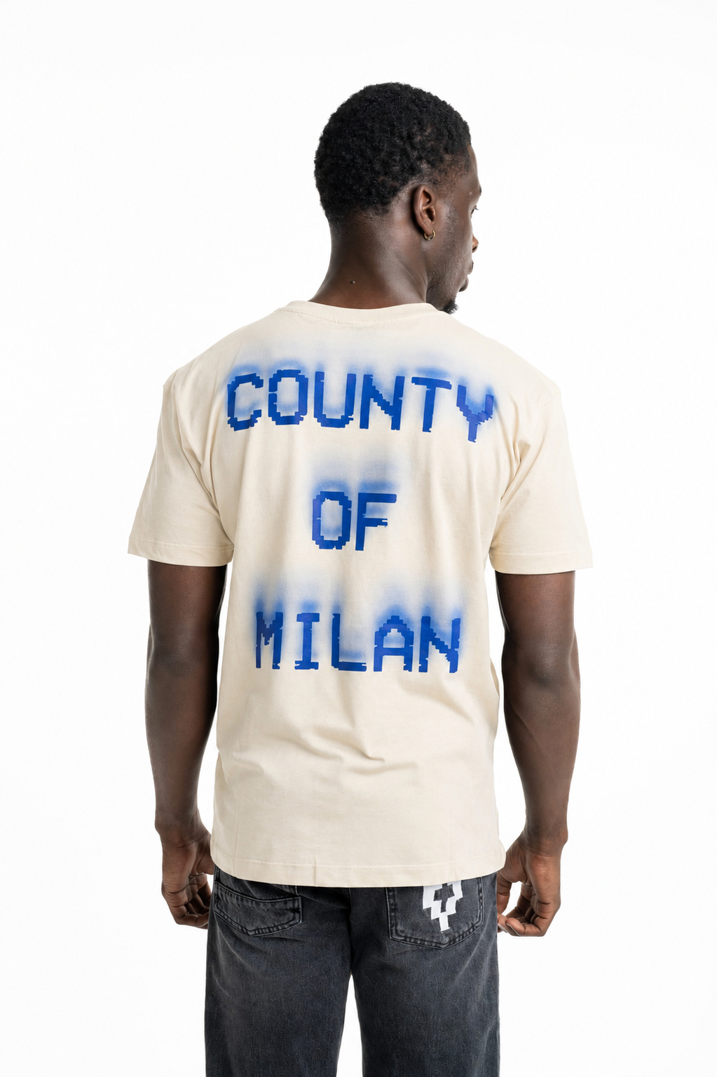 County Of Milan Men's T Shirt Coconut | S6CMMATH102-412