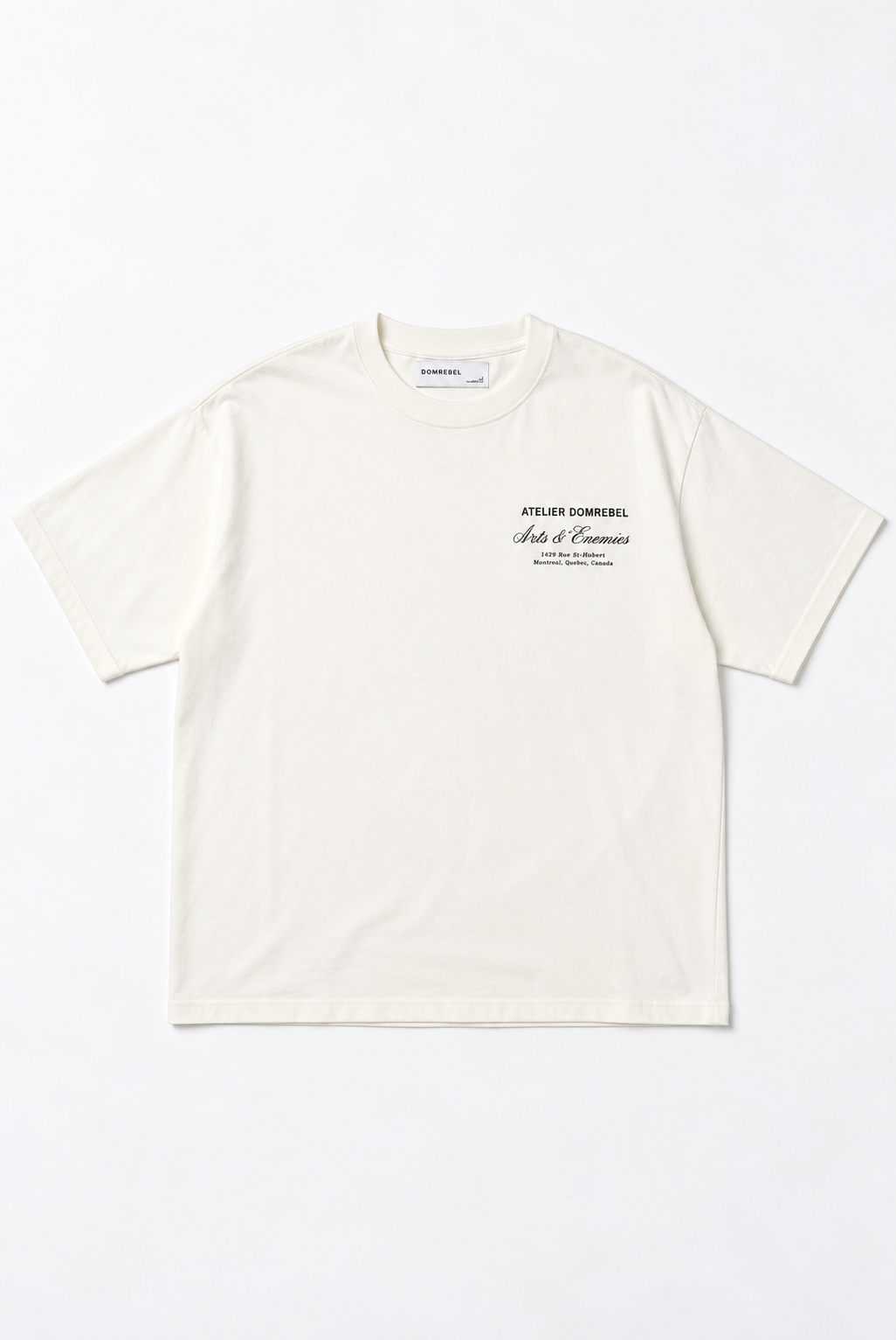Dom Rebel Men's Arts Vetements T Shirt | Old White