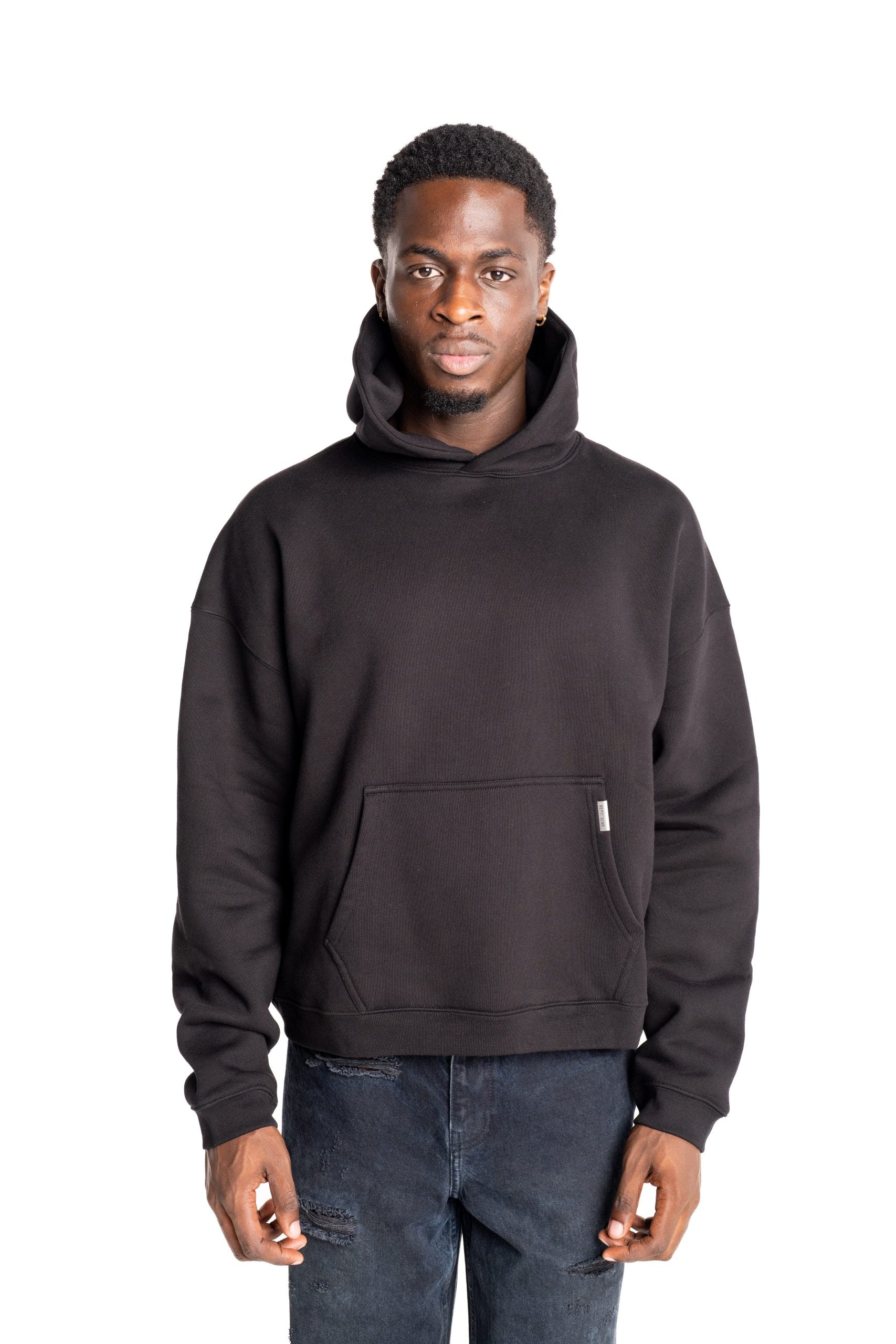 (Core) Represent Men's Initial Boxy Oversized Hoodie | INM413-001-Black