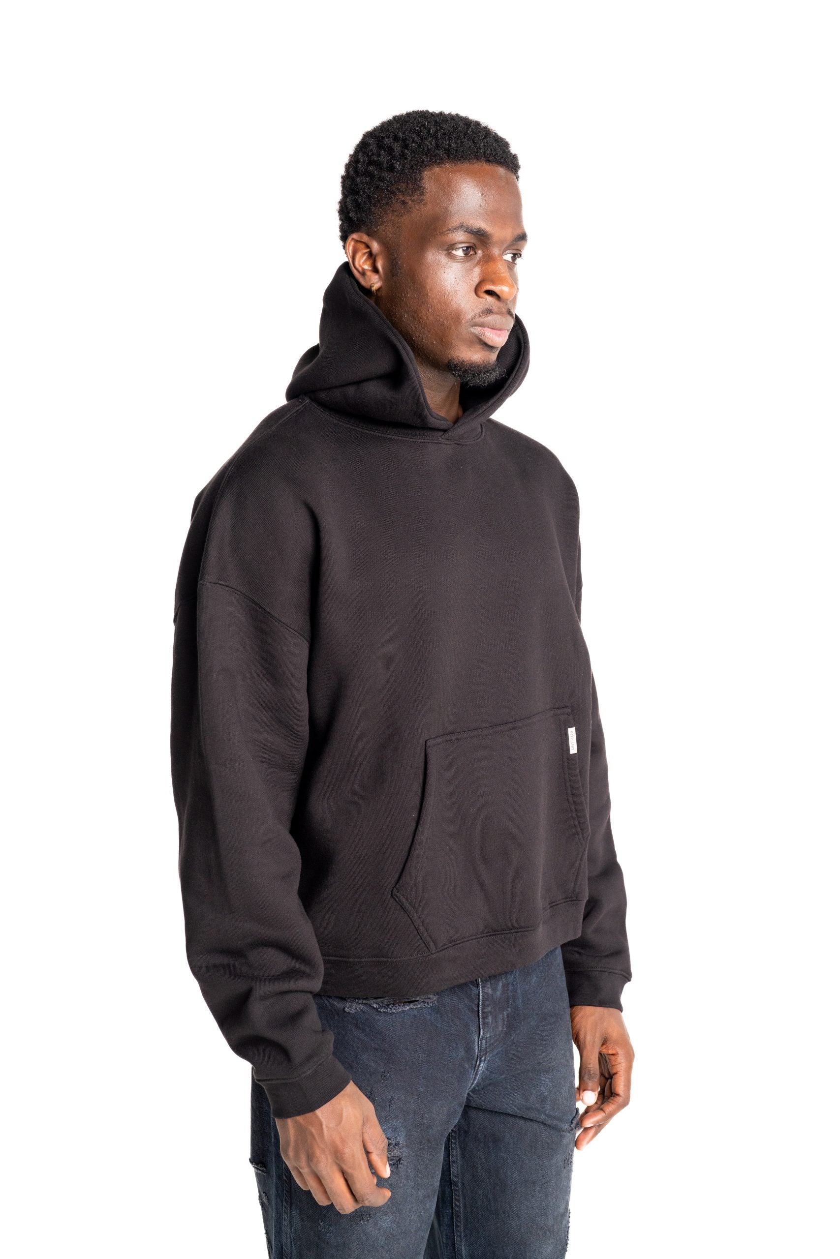 (Core) Represent Men's Initial Boxy Oversized Hoodie | INM413-001-Black