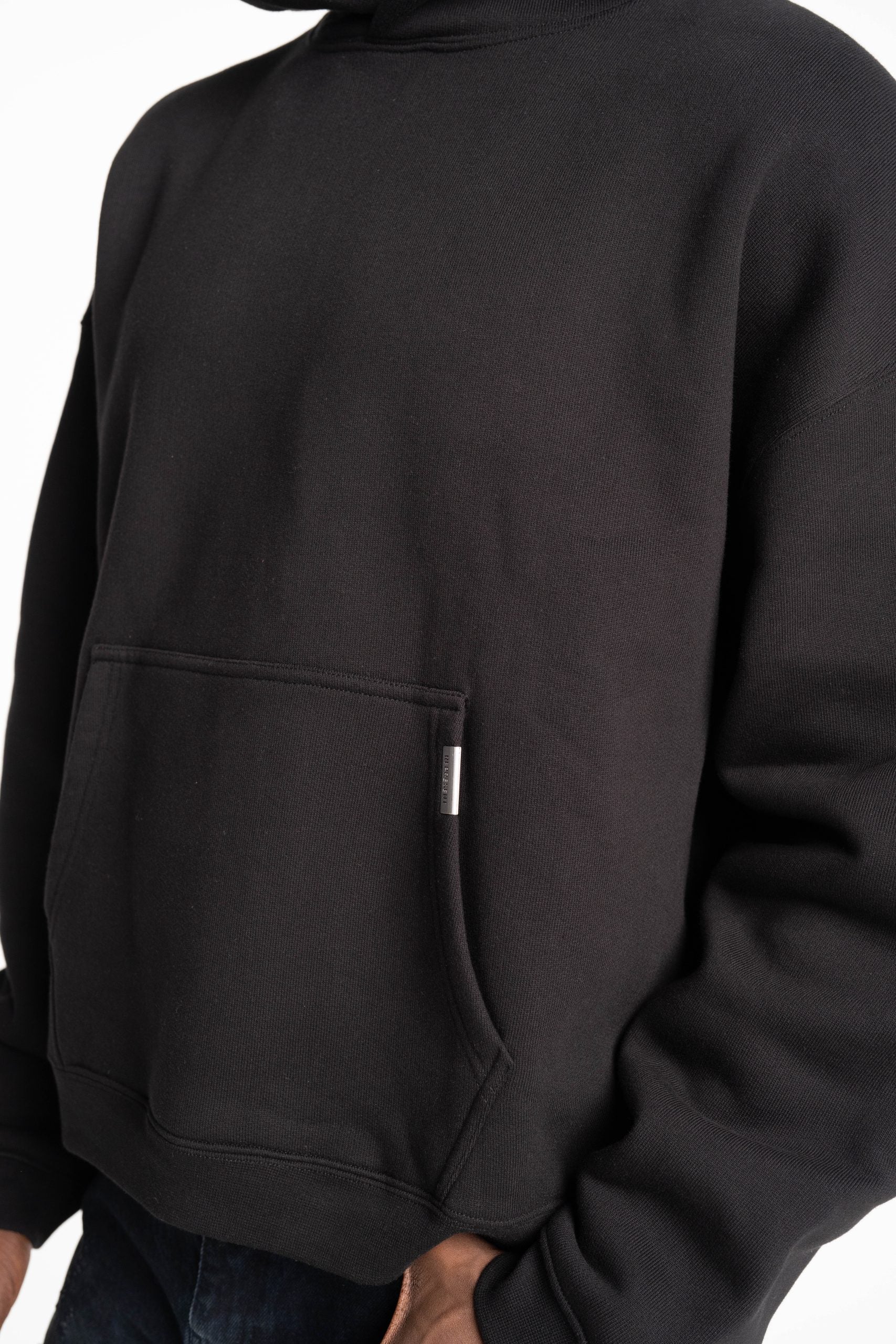 (Core) Represent Men's Initial Boxy Oversized Hoodie | INM413-001-Black