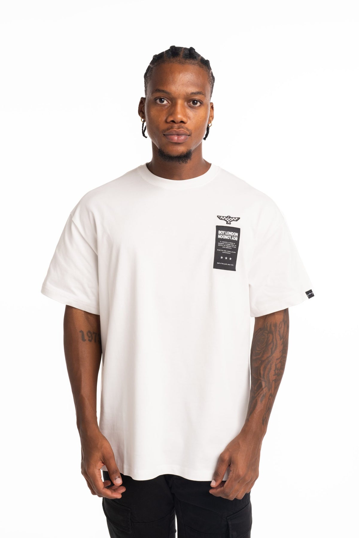 BOY London Men's Warp White T Shirt White |
