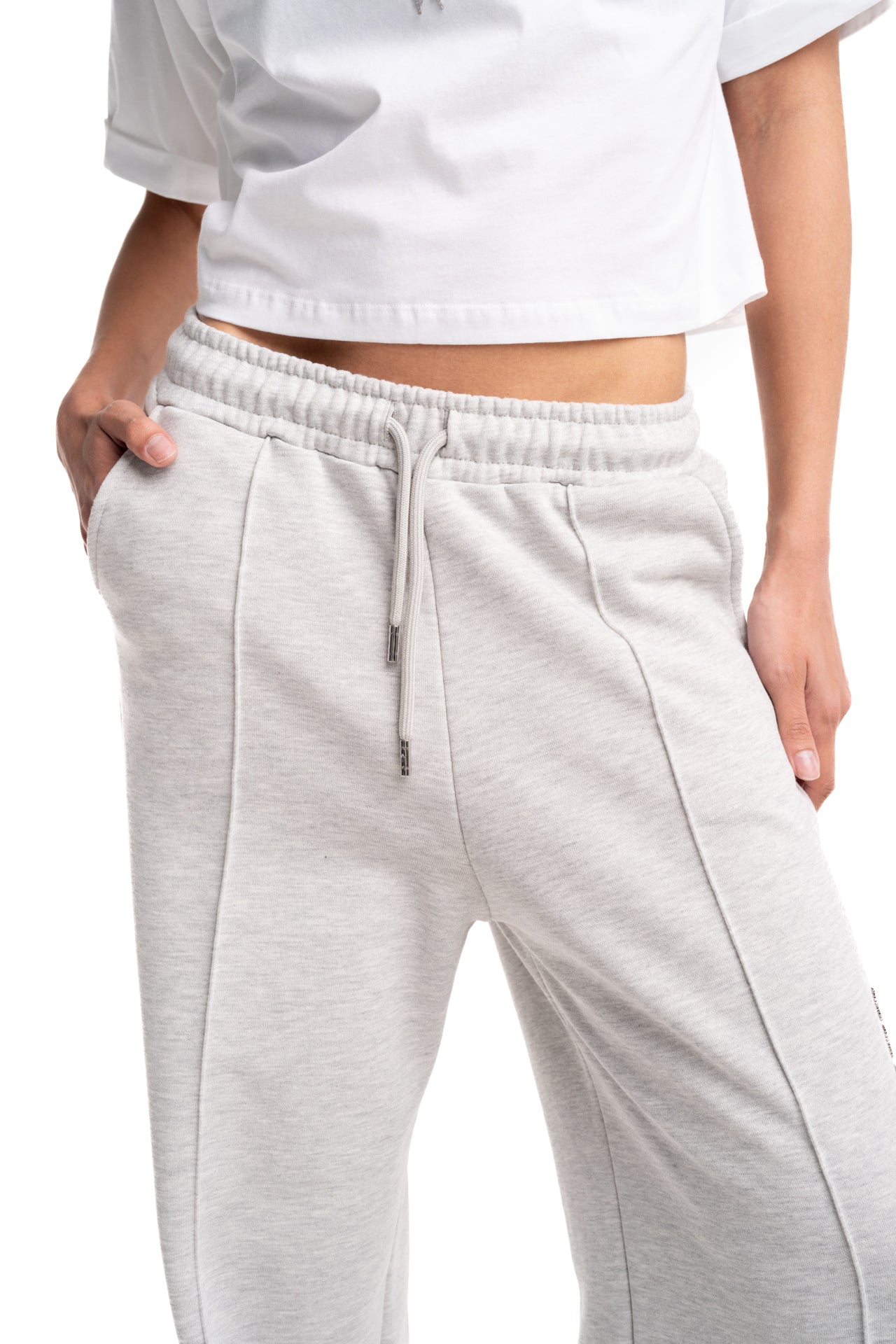 County of Milan Ladies Palazzo Pants | 26ECM30129-Grey
