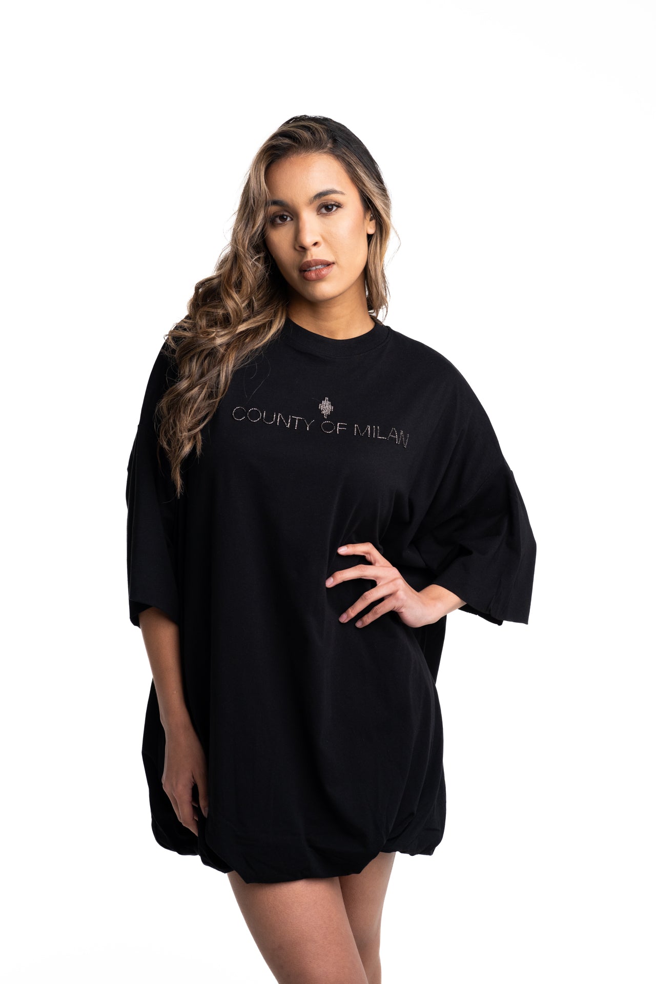 County of Milan Ladies Dress Over | 26ECM30127-Black