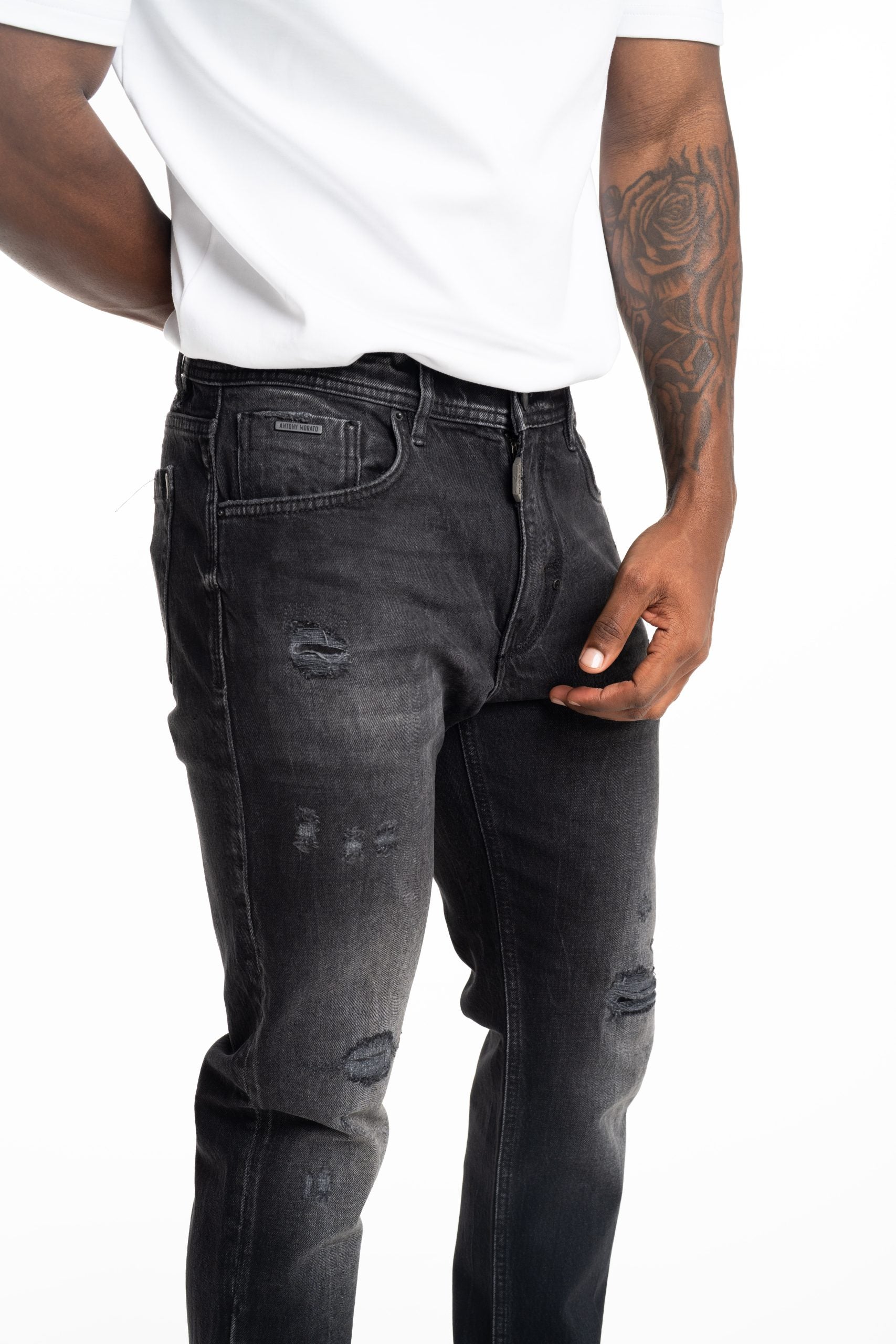 Antony Morato Jeans Jimi Slim Cropped Fit | Mmdt00299-Fa750369-9000-1-W02172
