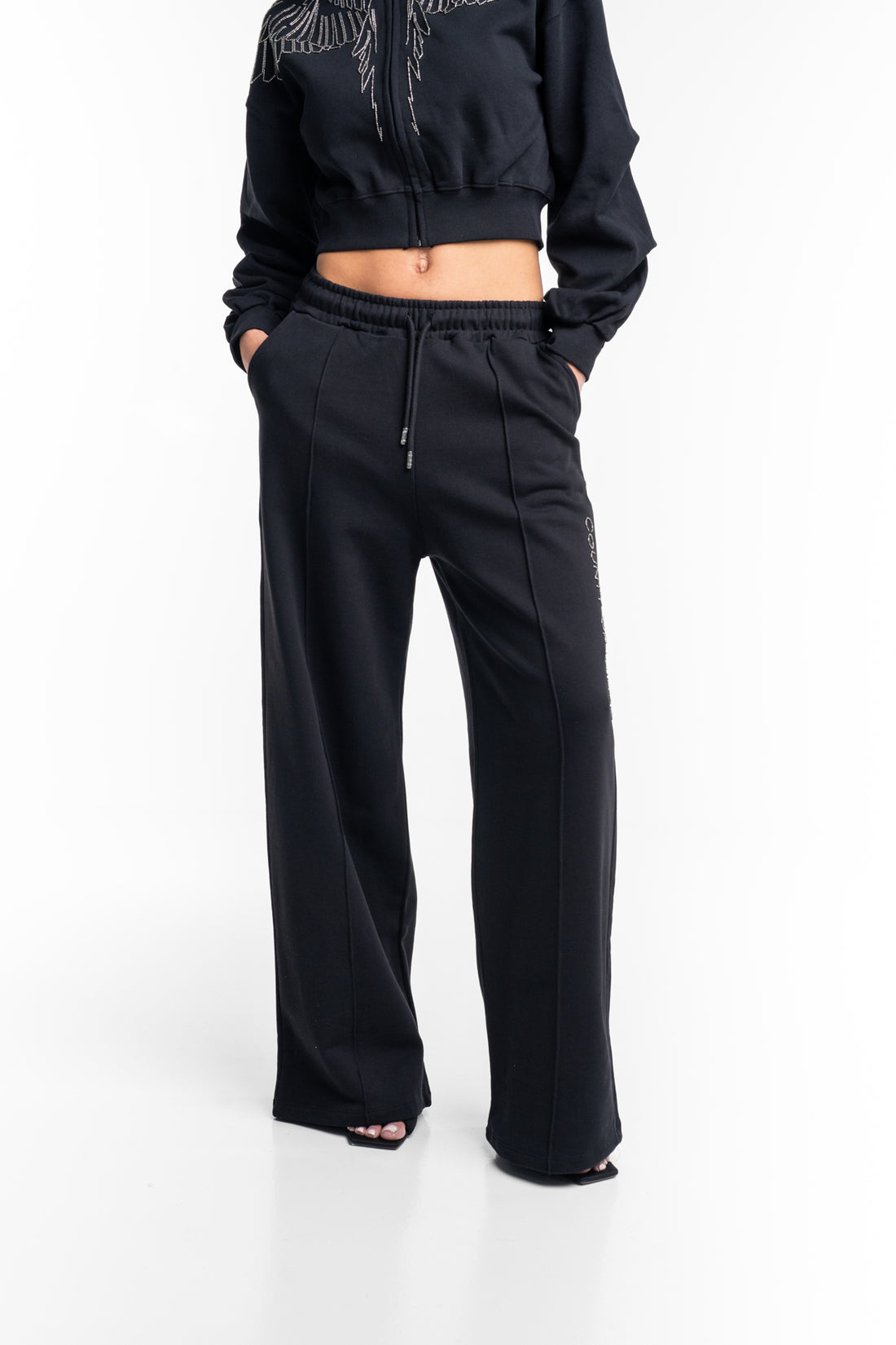 County of Milan Ladies Palazzo Pants | 26ECM30129-Black