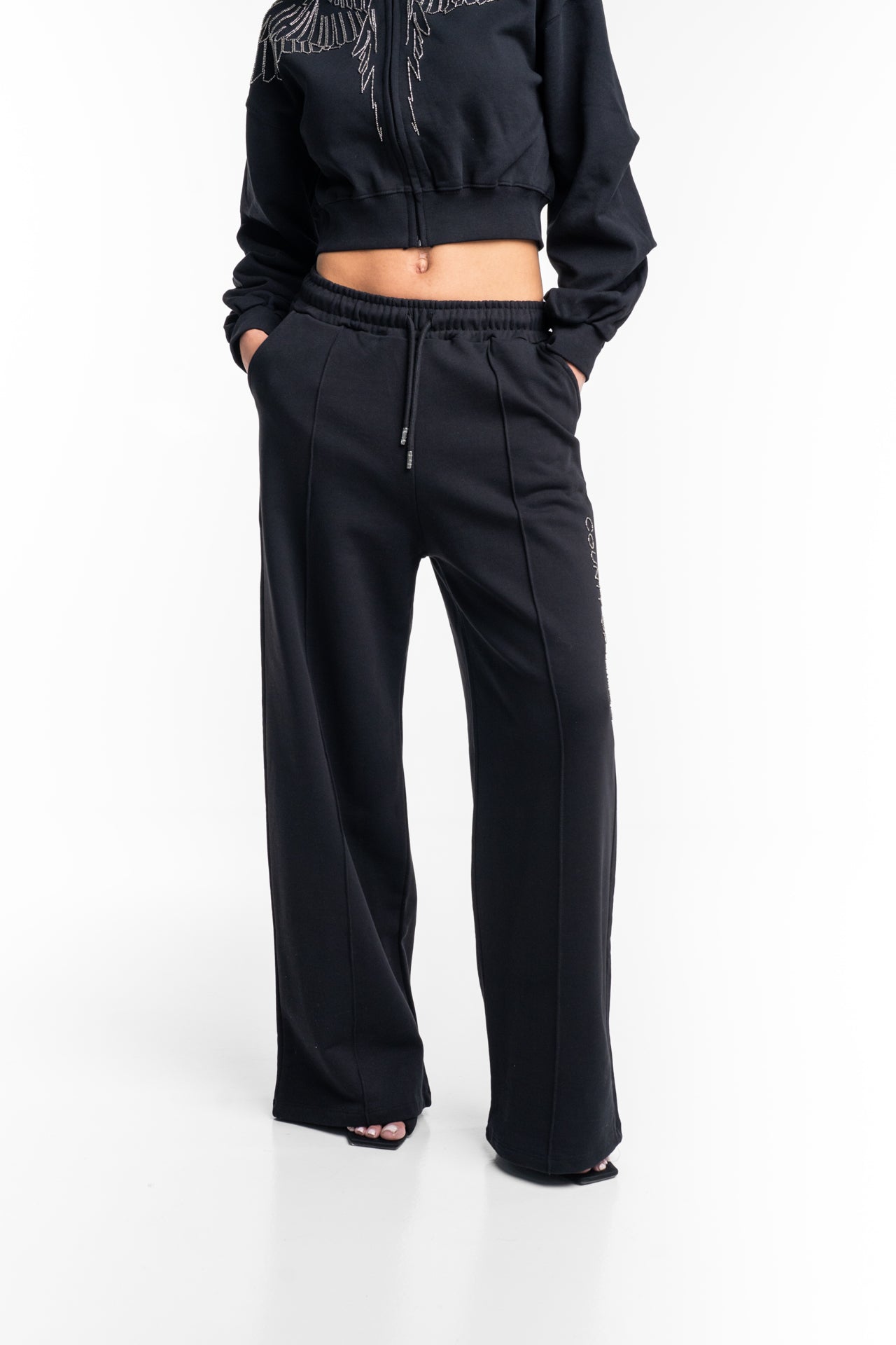 County of Milan Ladies Palazzo Pants | 26ECM30129-Black