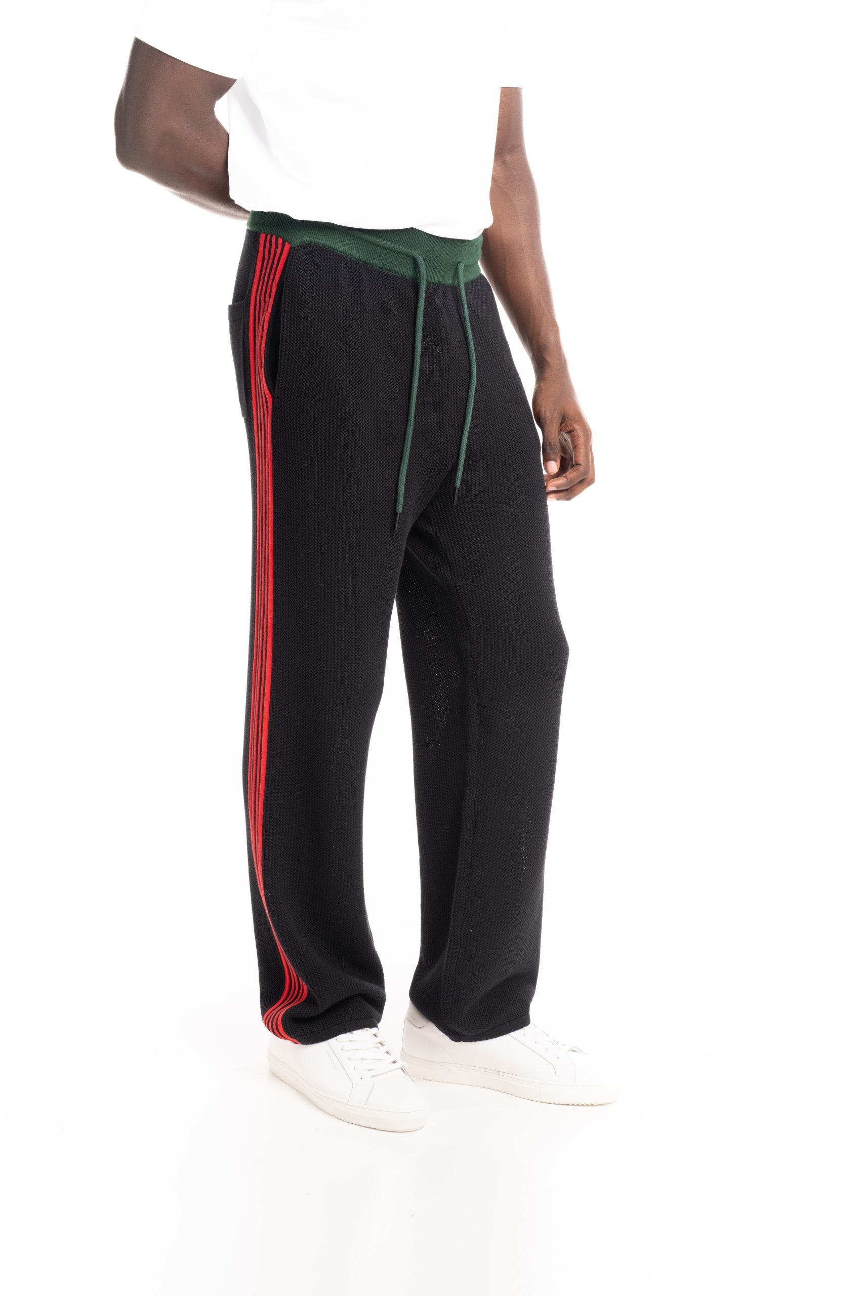 BOY London Men's Crochet Tracksuit Trousers Black |
