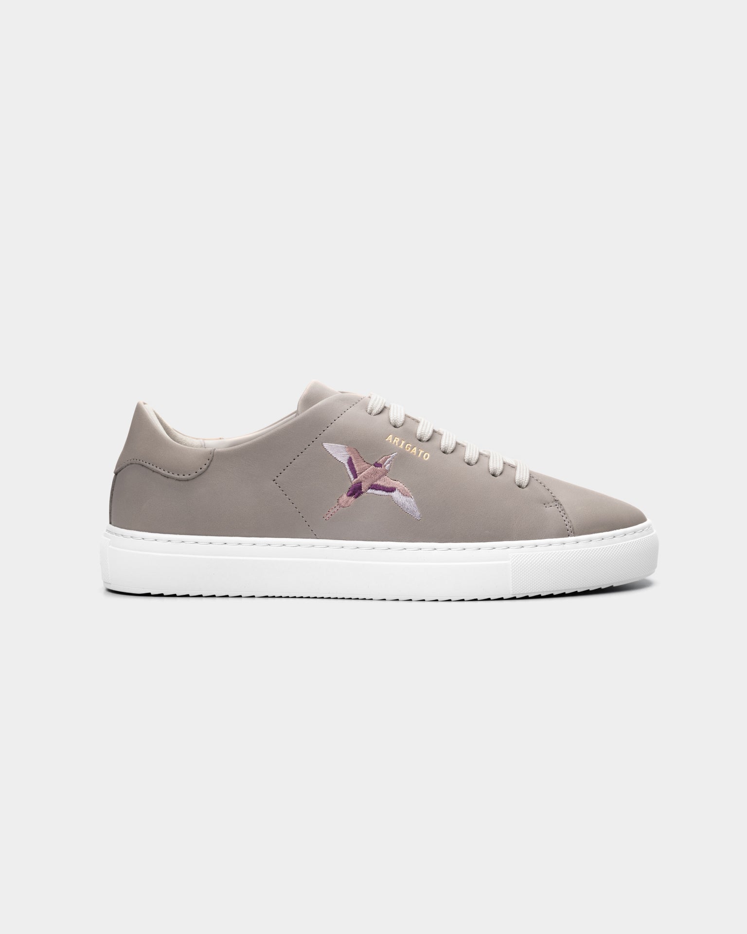 Axel Arigato Men's Clean 90 B Bird Sneaker | F3601001-Light Taupe/Burgundy