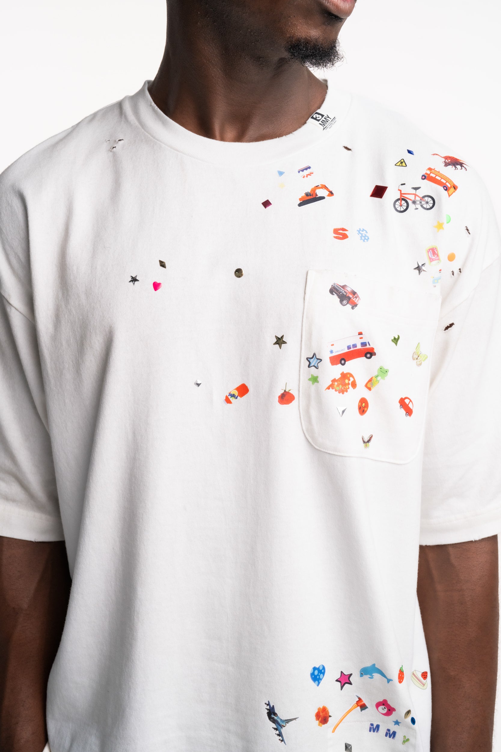 MMY Men's T Shirt | J16TS821-White