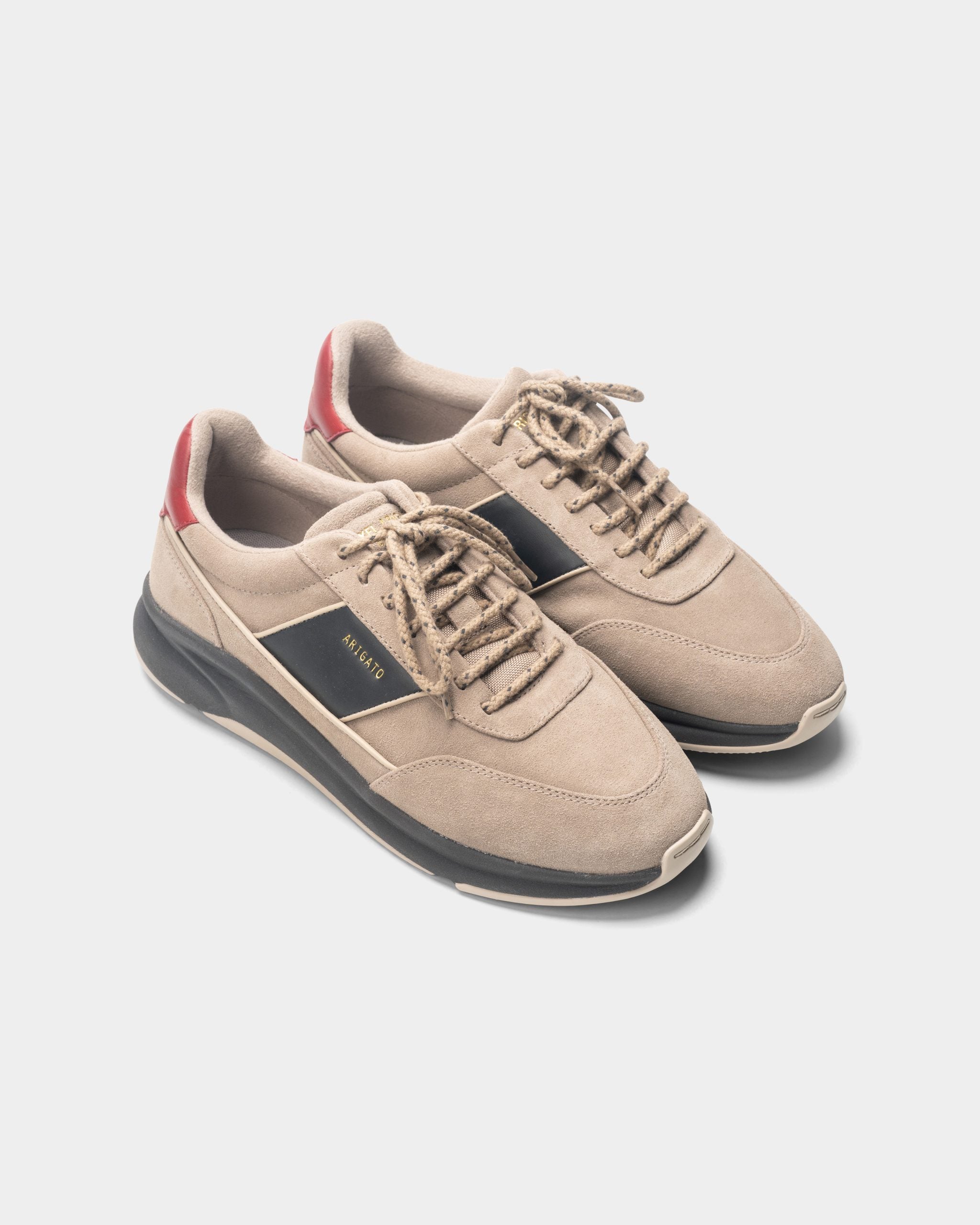 Axel Arigato Men's Genesis Neo Suede Runner | F3232001-Taupe/Red