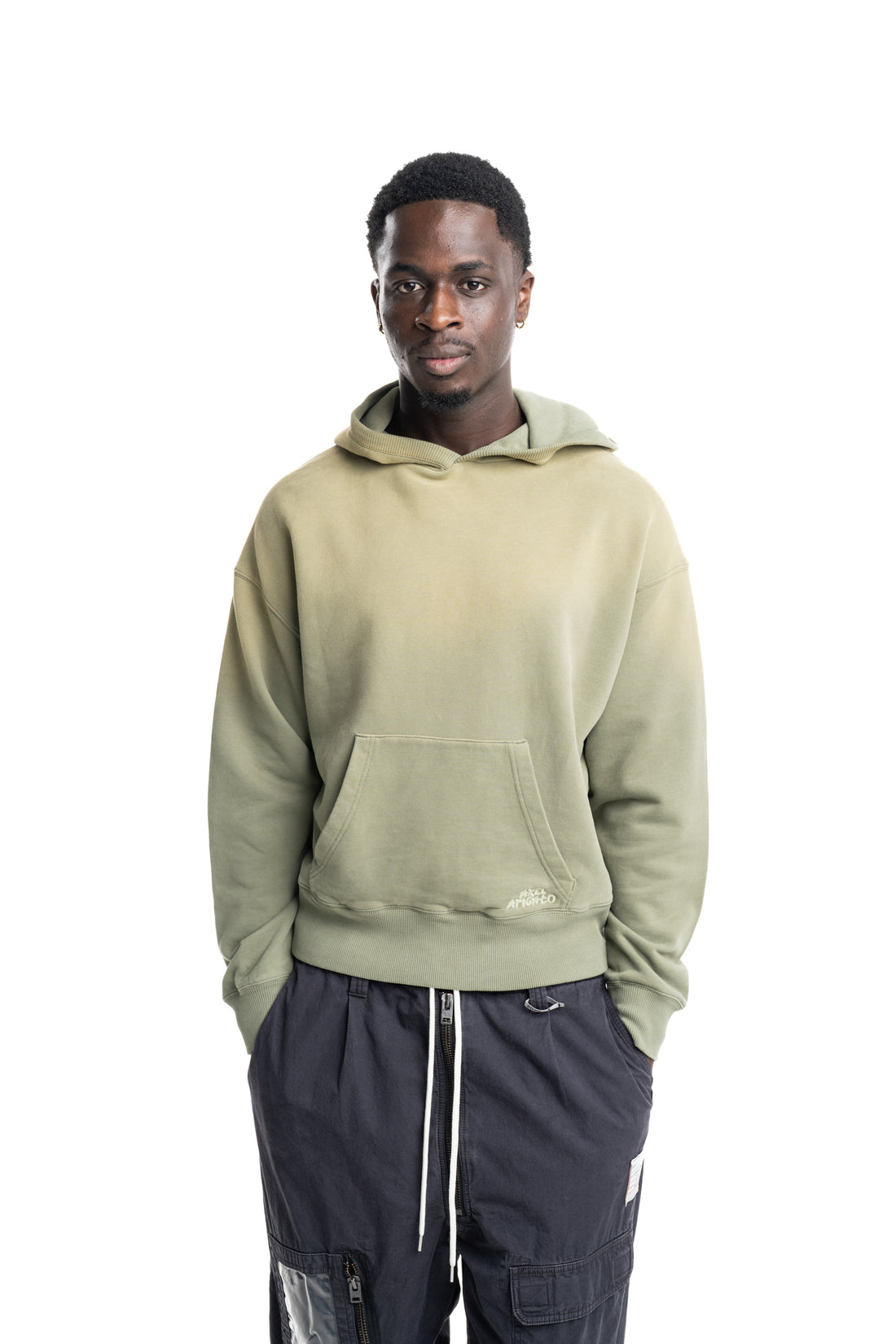 Axel Arigato Men's Grip Hoodie | A3842002-Deep Lichen Green