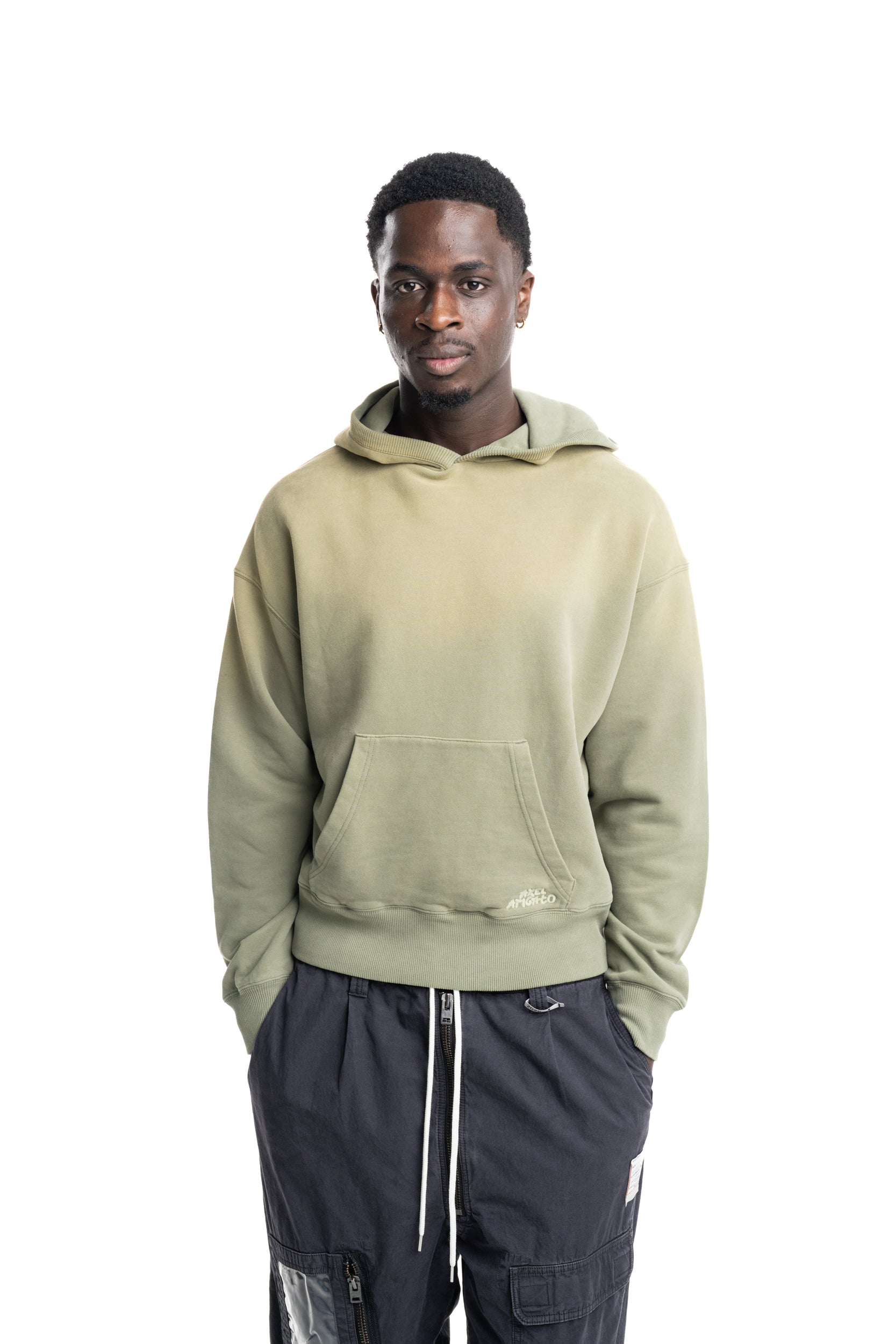 Axel Arigato Men's Grip Hoodie | A3842002-Deep Lichen Green