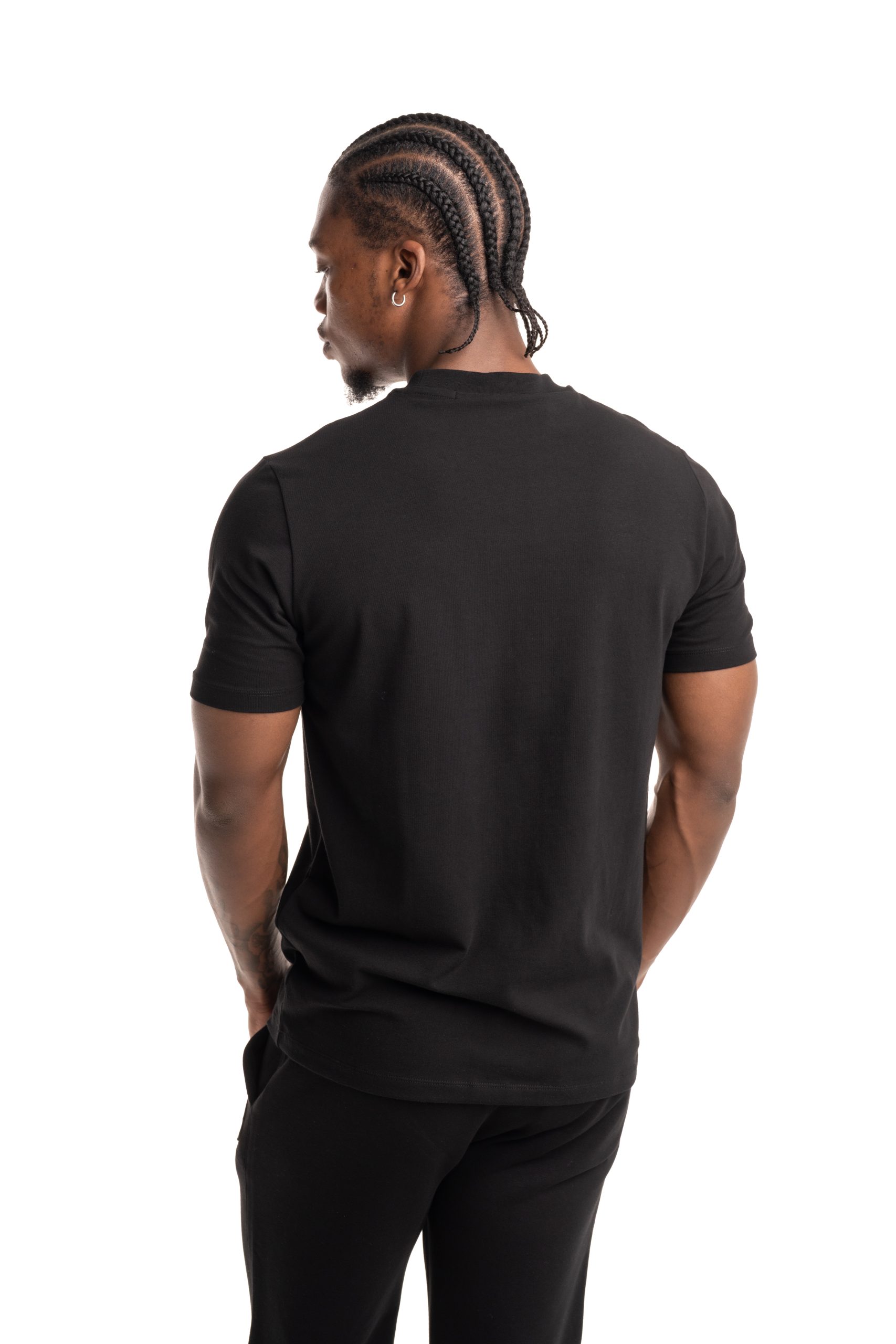 Karl Lagerfeld Mens Crewneck T Shirt Black | 755035562221-990