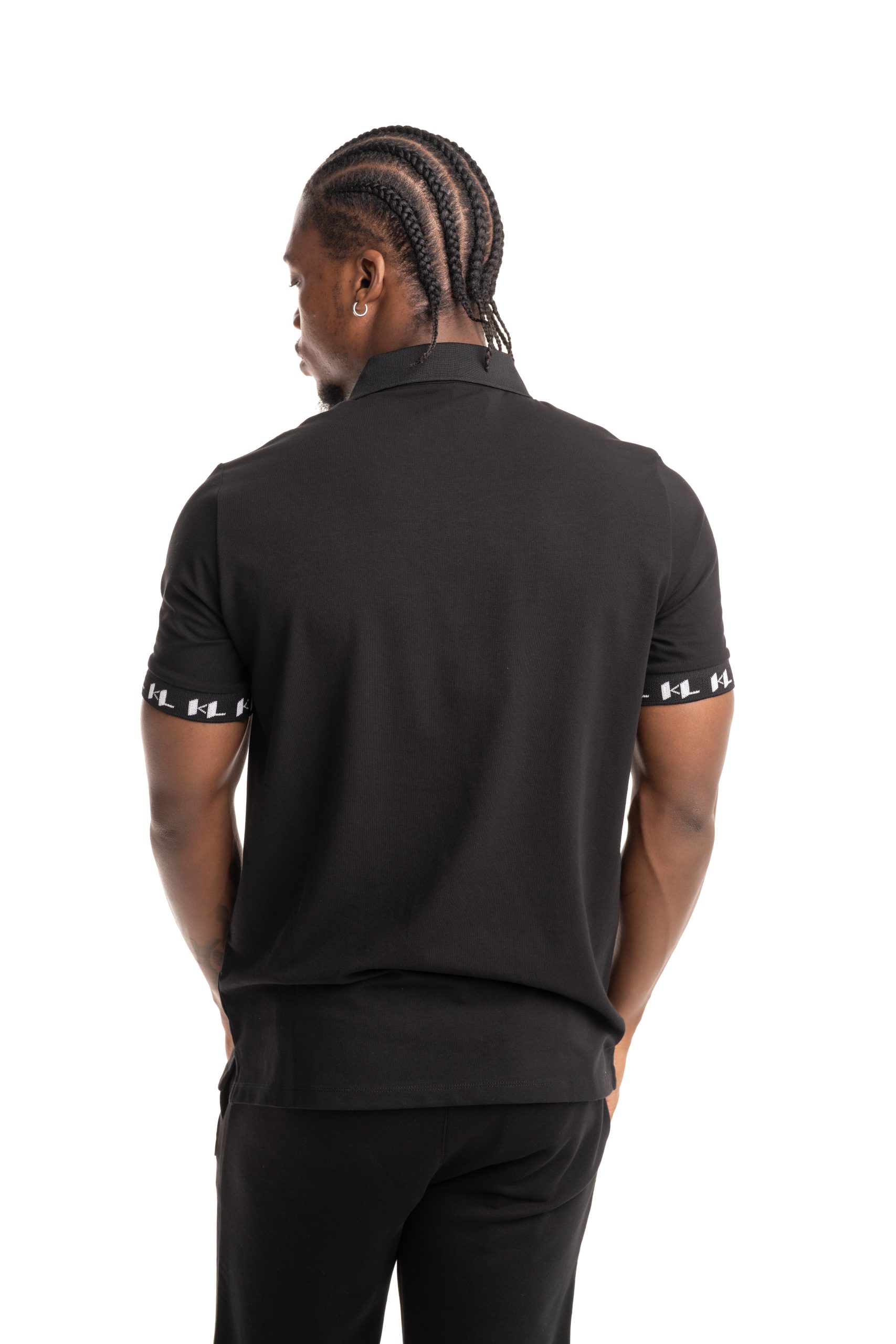 Karl Lagerfeld Mens Polo Black | 745020562221-990