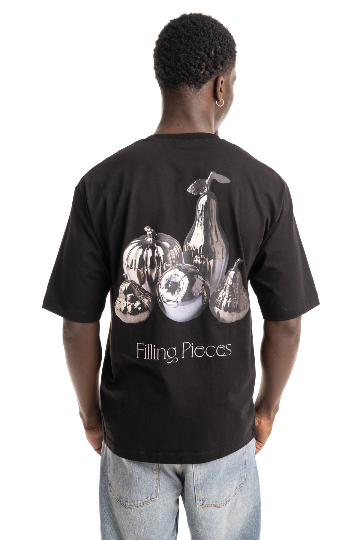 Filling Pieces Men's Chrome Fruit Boxy T Shirt Black | 412620501291-130