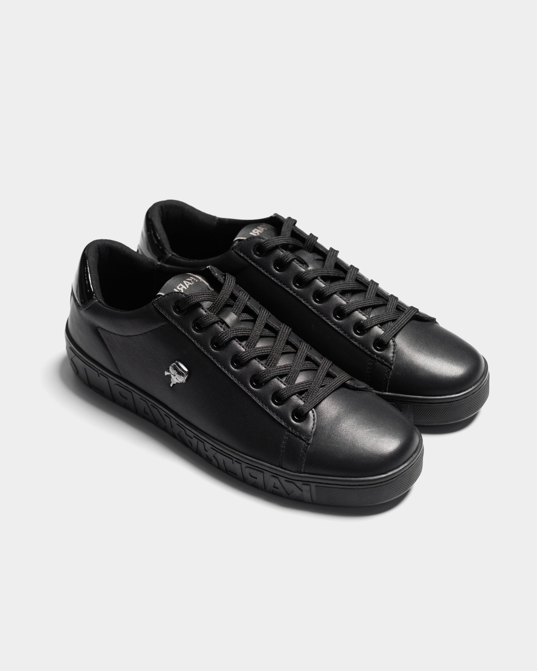Core) Karl Lagerfeld Men's Kupsole III NFT Pin Lo Lace Black Lthr