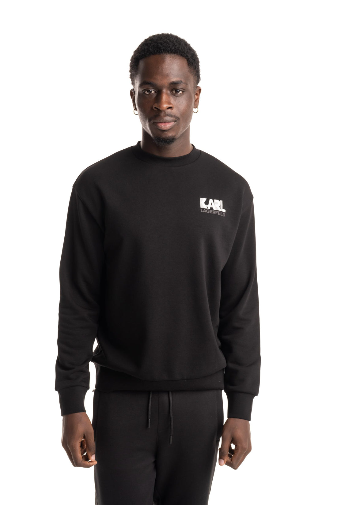 Karl Lagerfeld Mens Sweat Crewneck Black | 705100562900-990