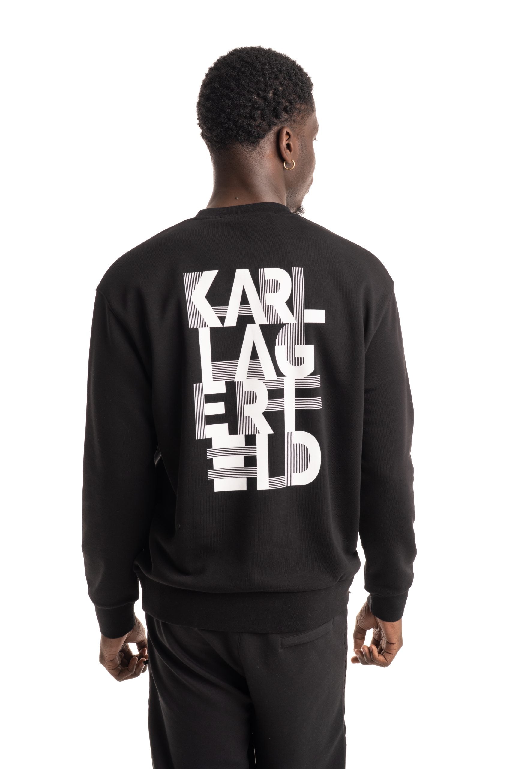 Karl Lagerfeld Mens Sweat Crewneck Black | 705100562900-990
