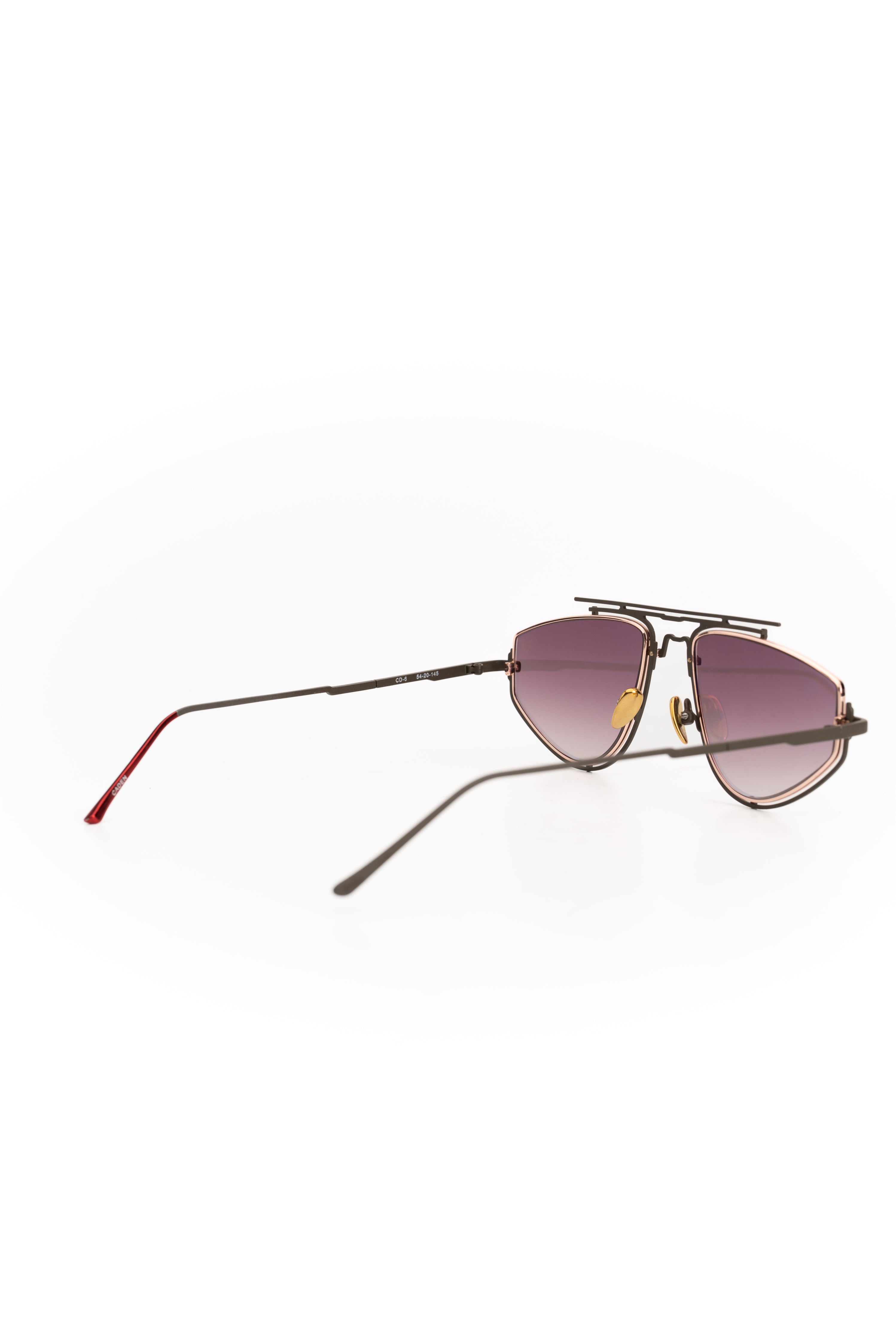 Vysen Eyewear Military Dark Green - Gold Gradient Mirror Lenses CD-6