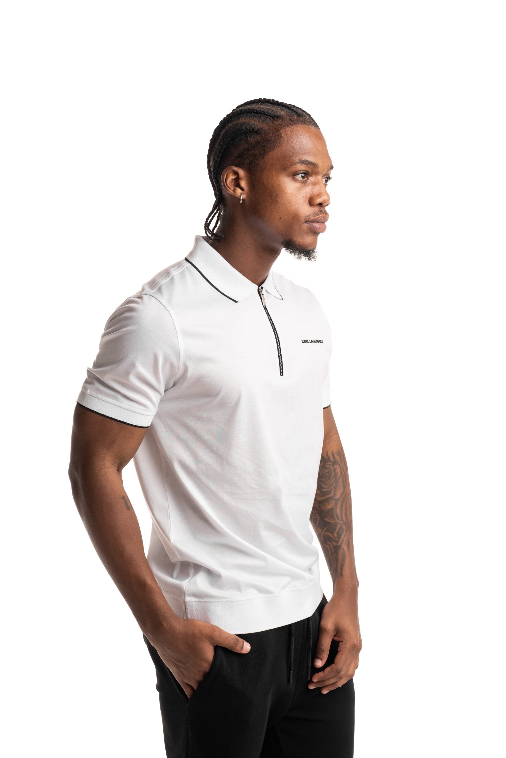 Karl Lagerfeld Mens Polo White | 745003562200-10