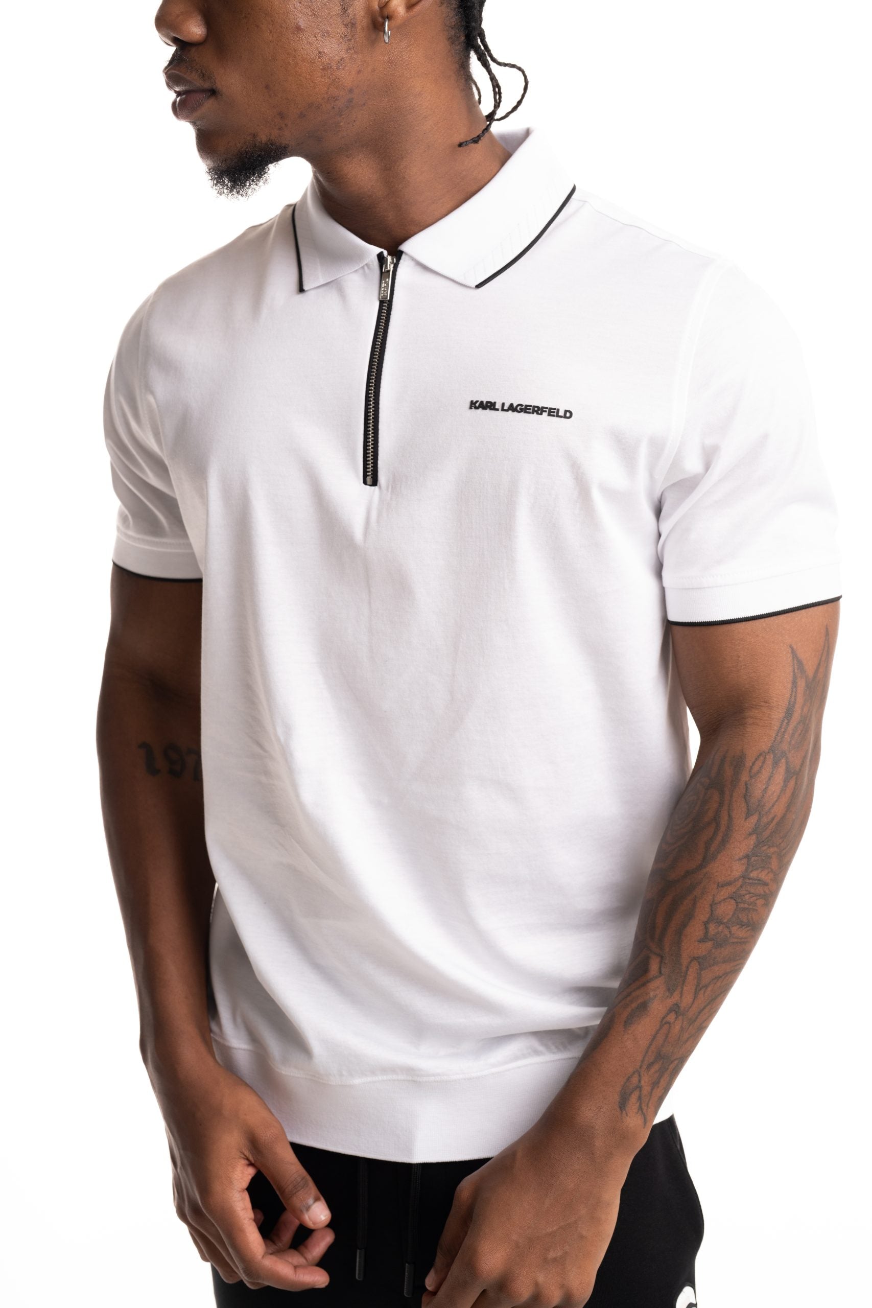 Karl Lagerfeld Mens Polo White | 745003562200-10