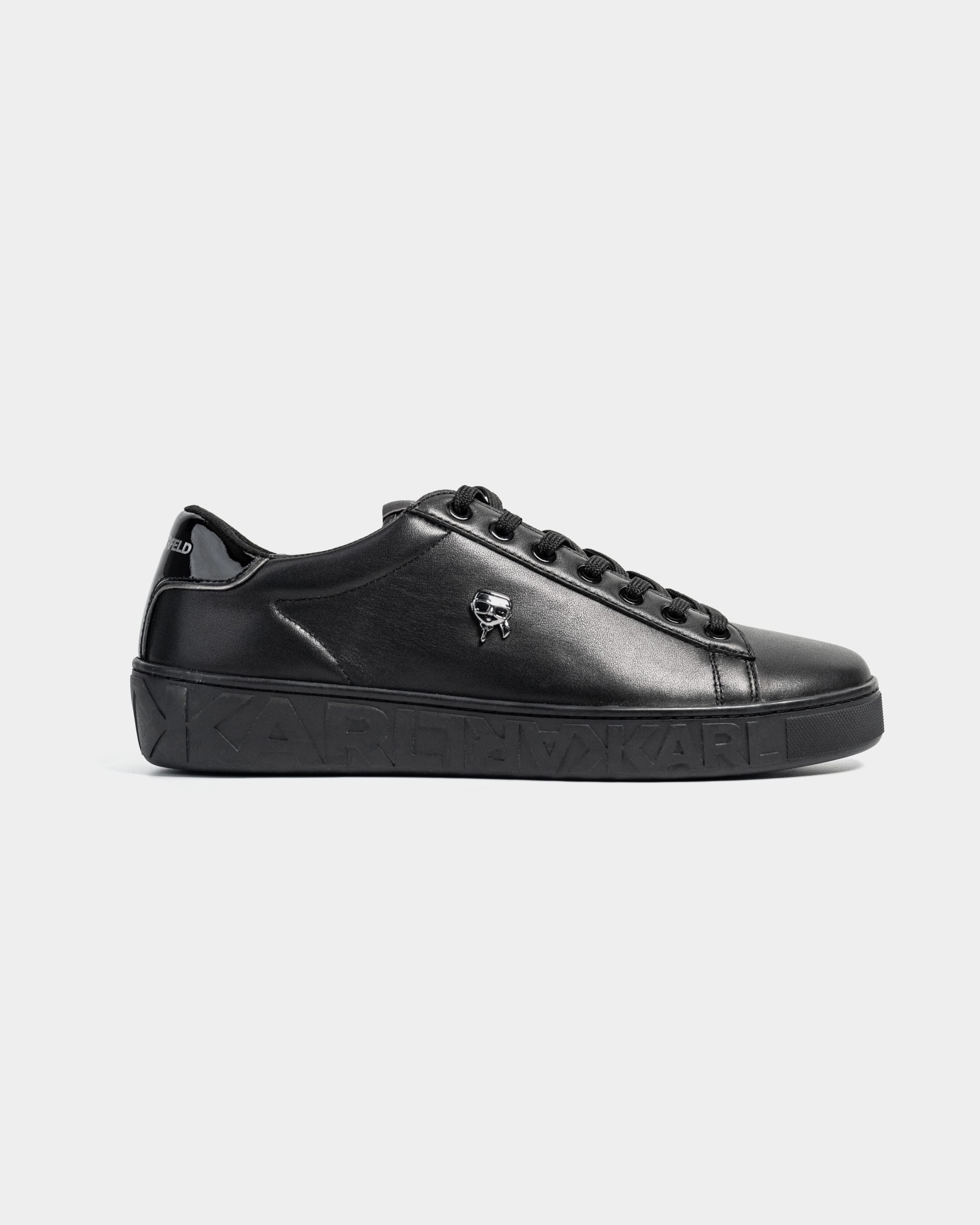 Core) Karl Lagerfeld Men's Kupsole III NFT Pin Lo Lace Black Lthr